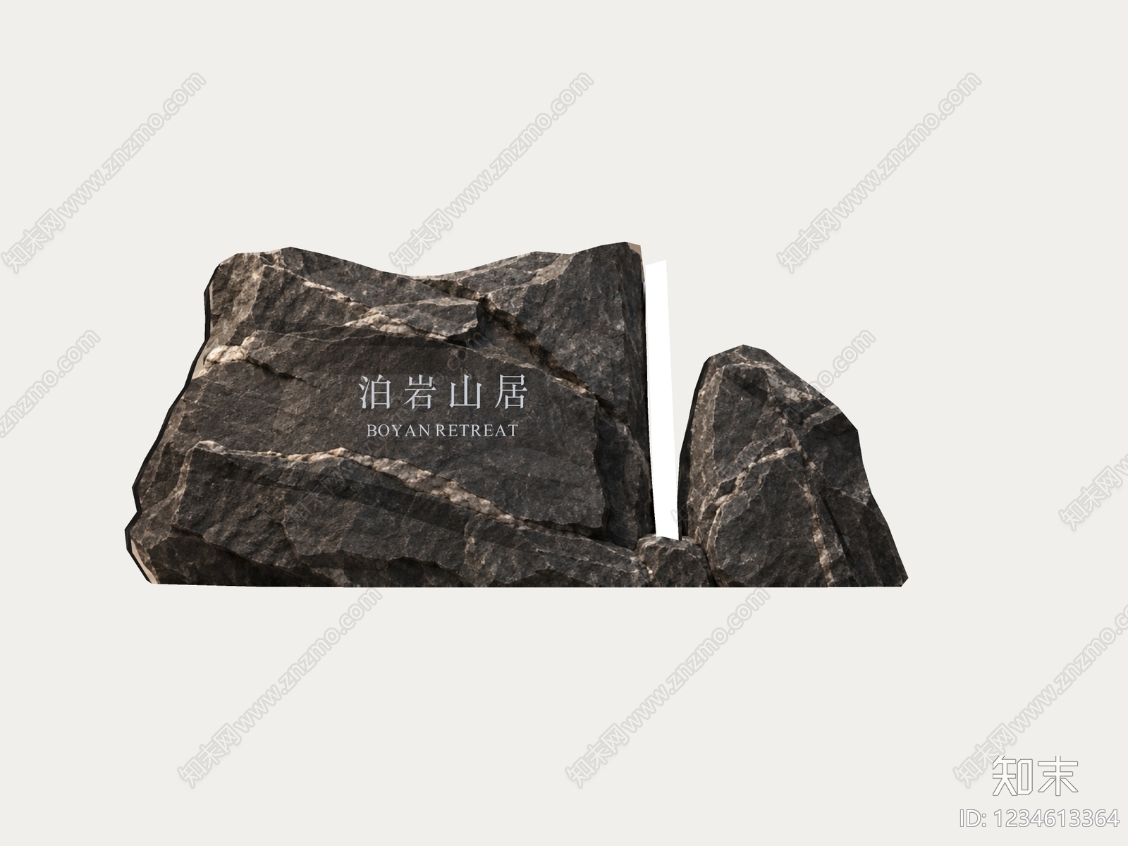 新中式景观景观导视SU模型下载【ID:1234613364】