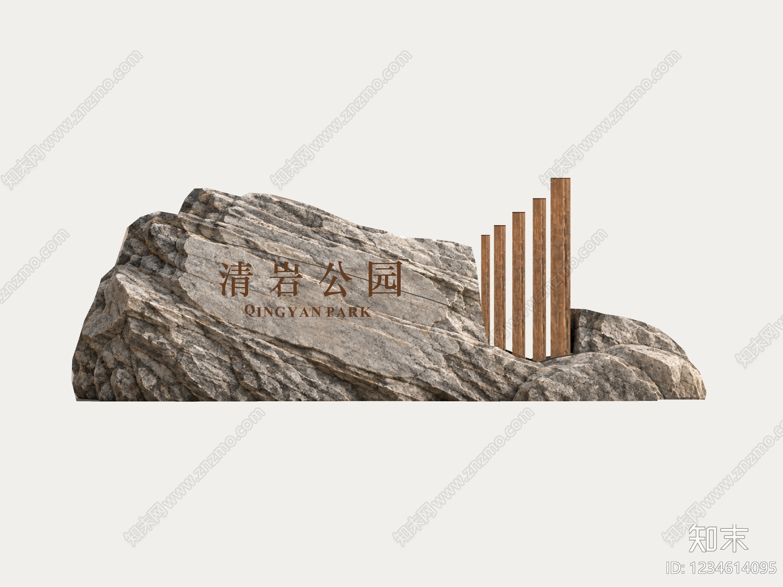 新中式景观景观导视SU模型下载【ID:1234614095】