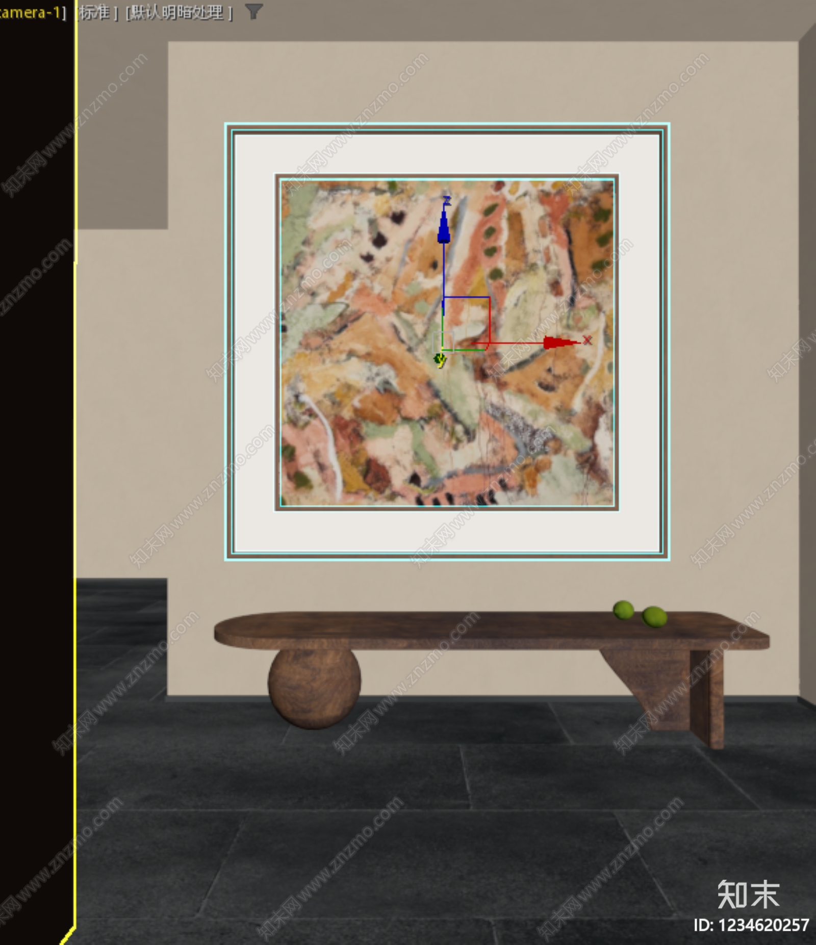 中古风挂画SU模型下载【ID:1234620257】