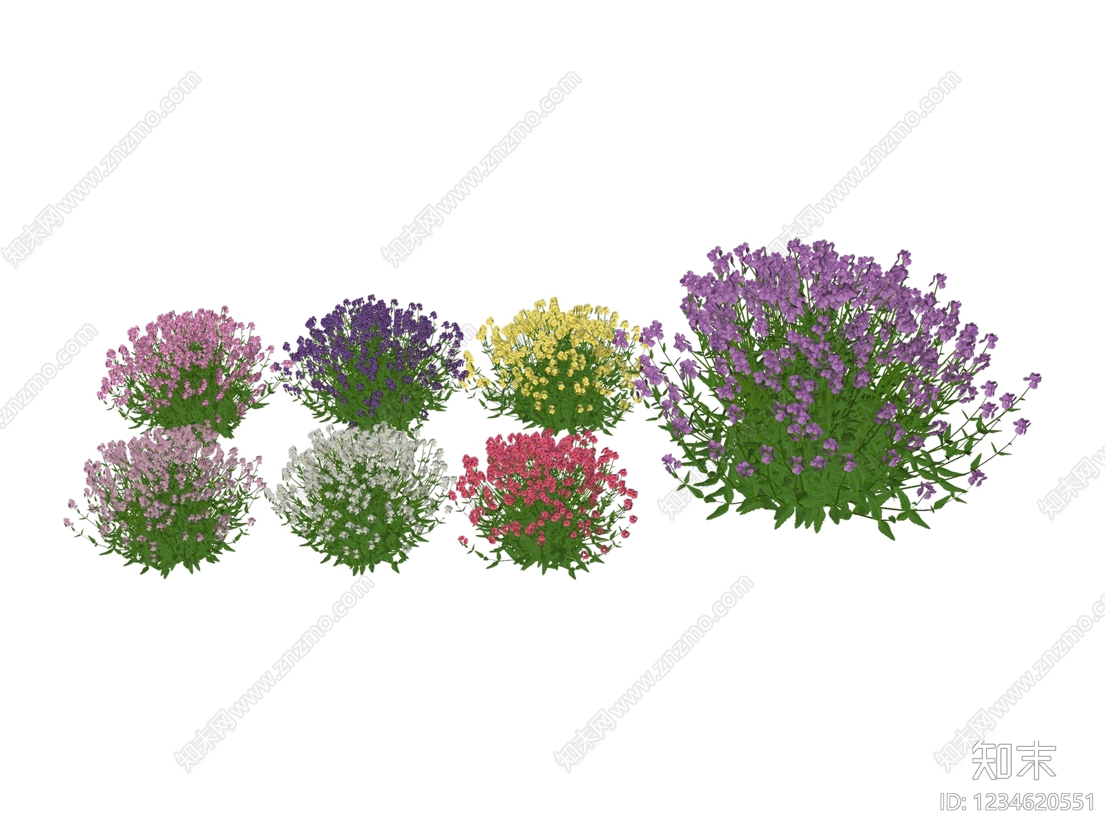 花草SU模型下载【ID:1234620551】