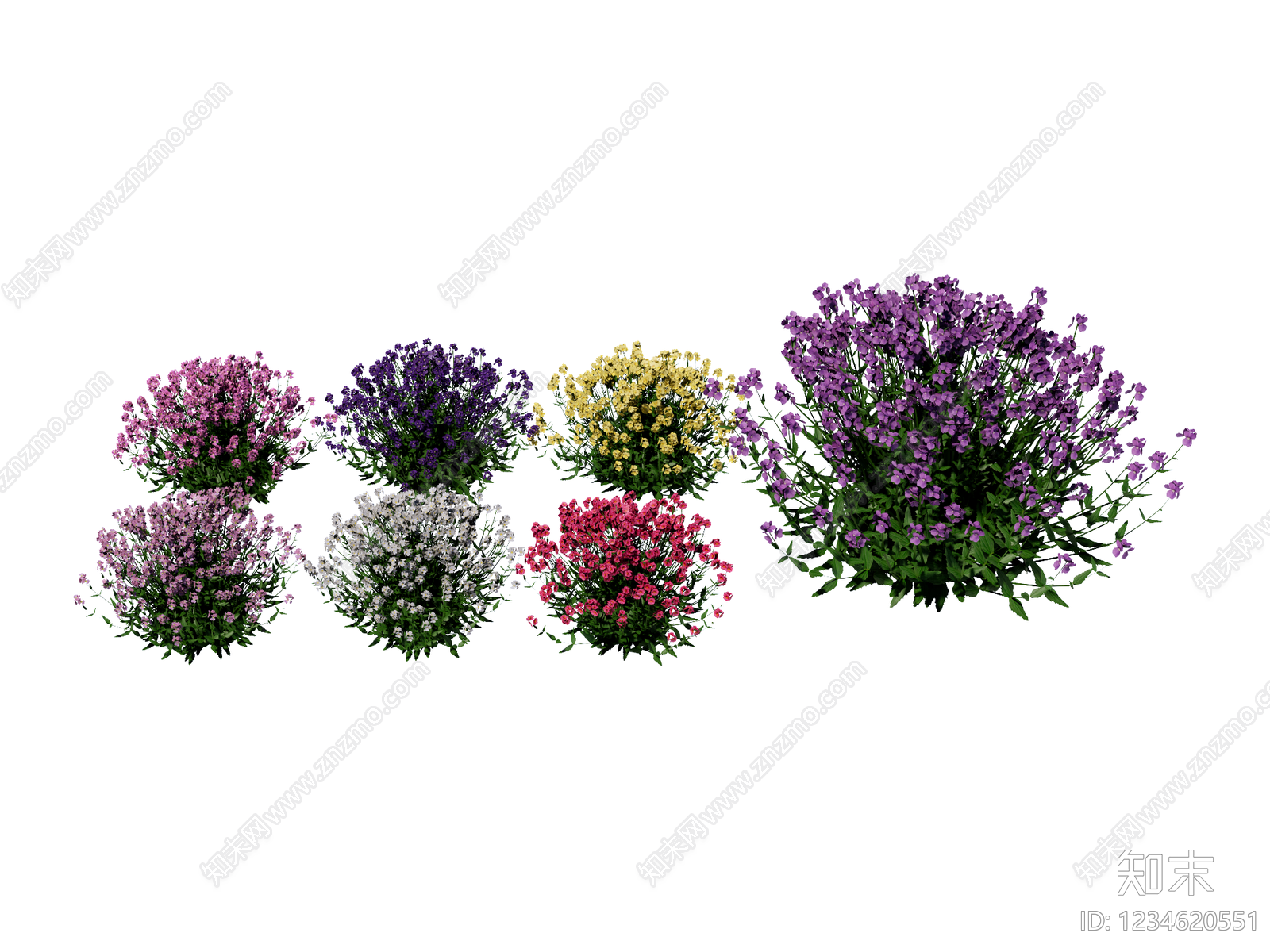 花草SU模型下载【ID:1234620551】