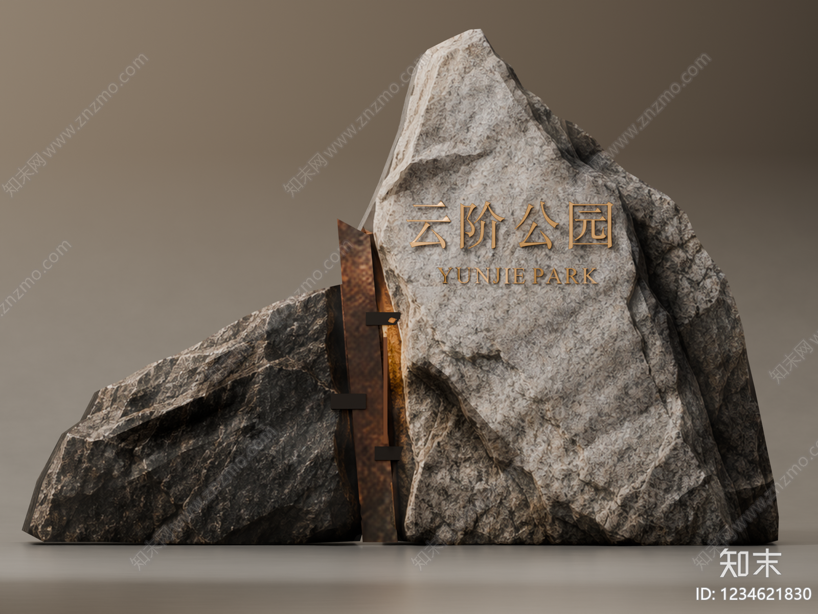 新中式景观景观导视SU模型下载【ID:1234621830】
