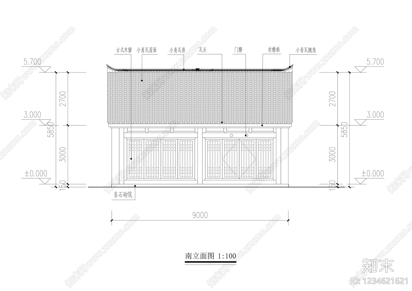 仿古建筑CAD图纸