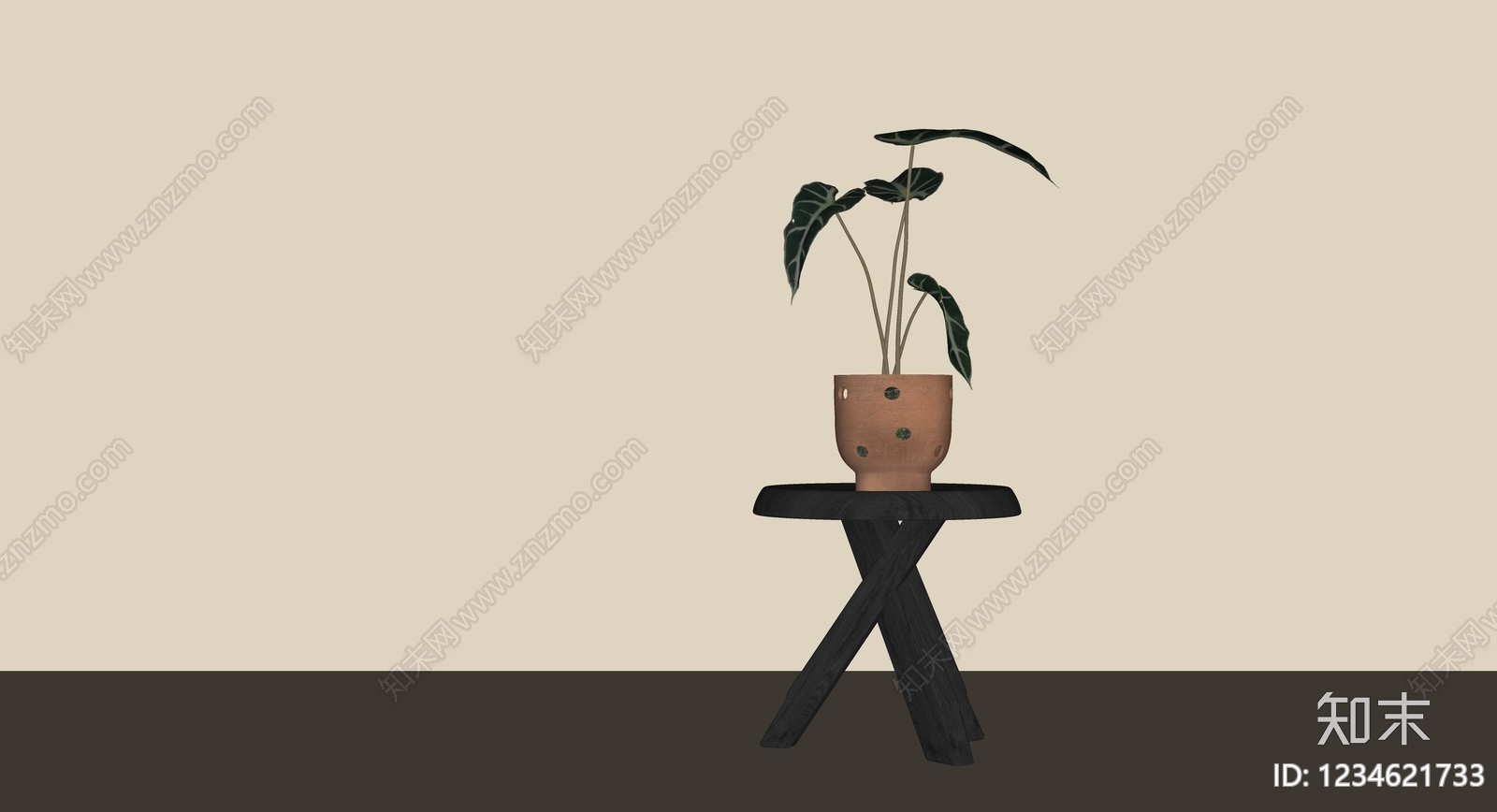 极简其他植物SU模型下载【ID:1234621733】