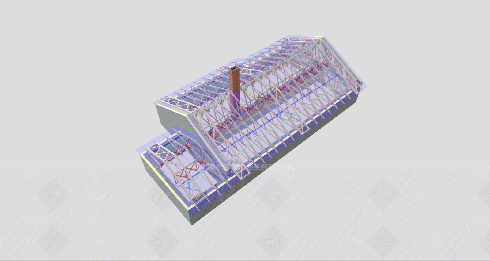 桁架结构3D模型下载【ID:1234621960】