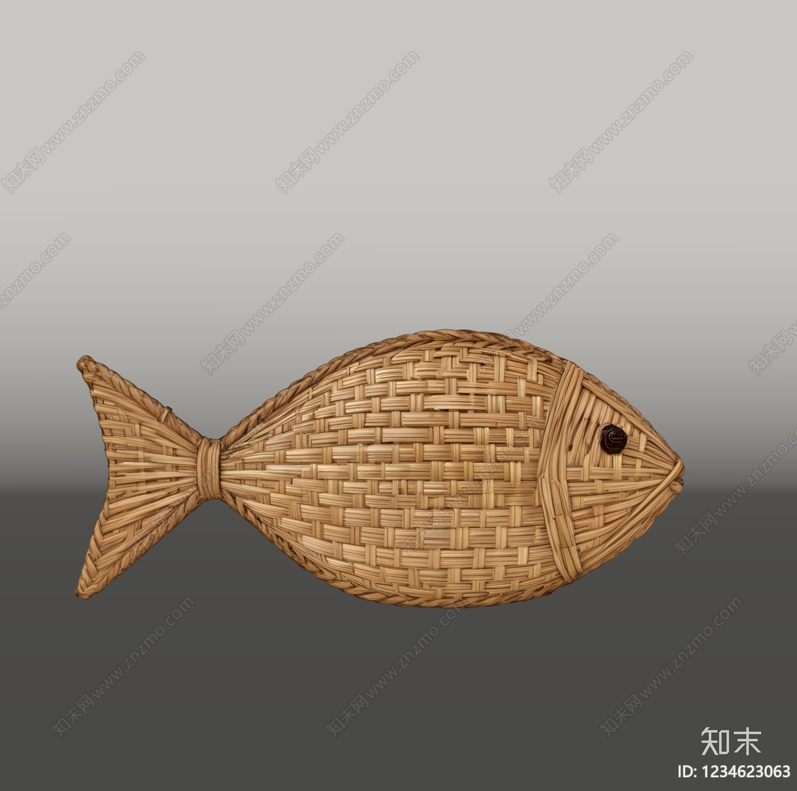 原木风雕塑摆件SU模型草图