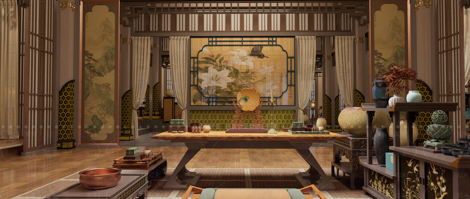 中式影视SU模型下载【ID:1234623239】