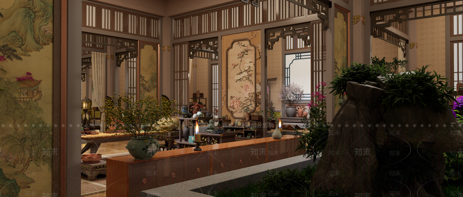 中式影视SU模型下载【ID:1234623239】