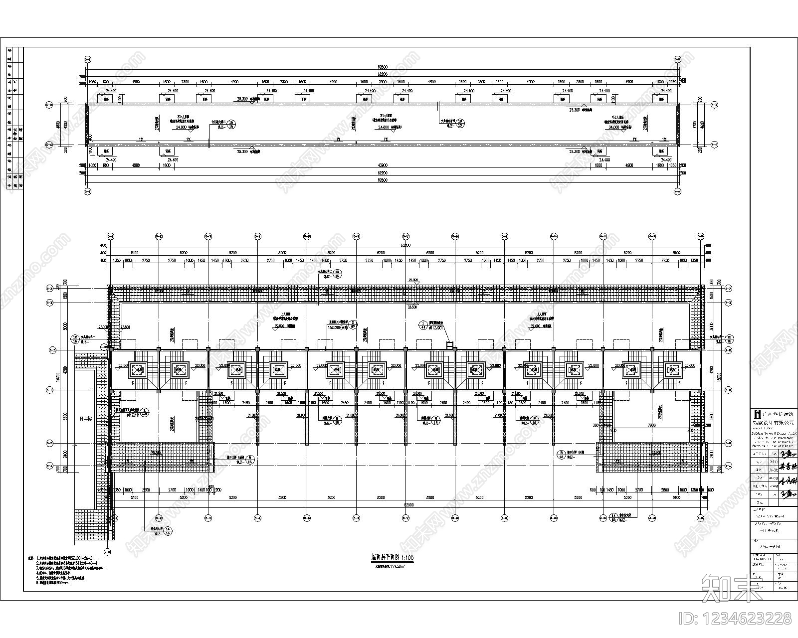 住宅楼建筑cad施工图下载【ID:1234623228】