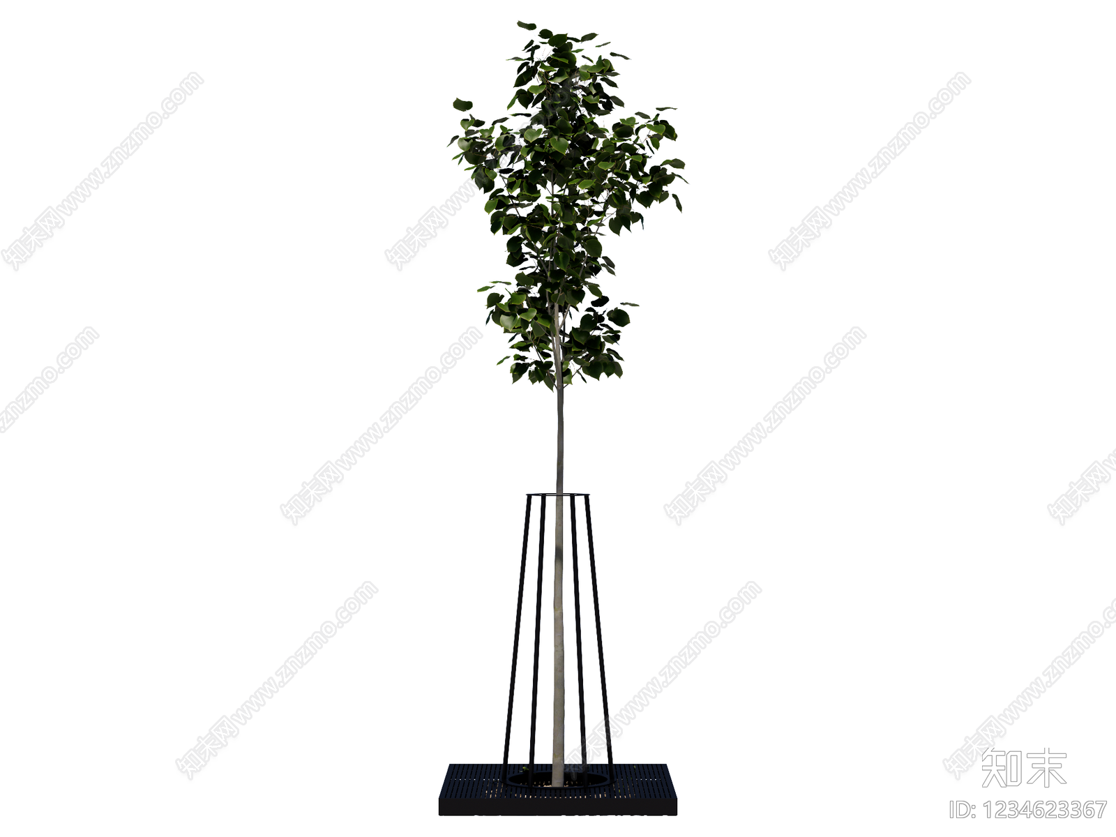 极简乔木SU模型下载【ID:1234623367】
