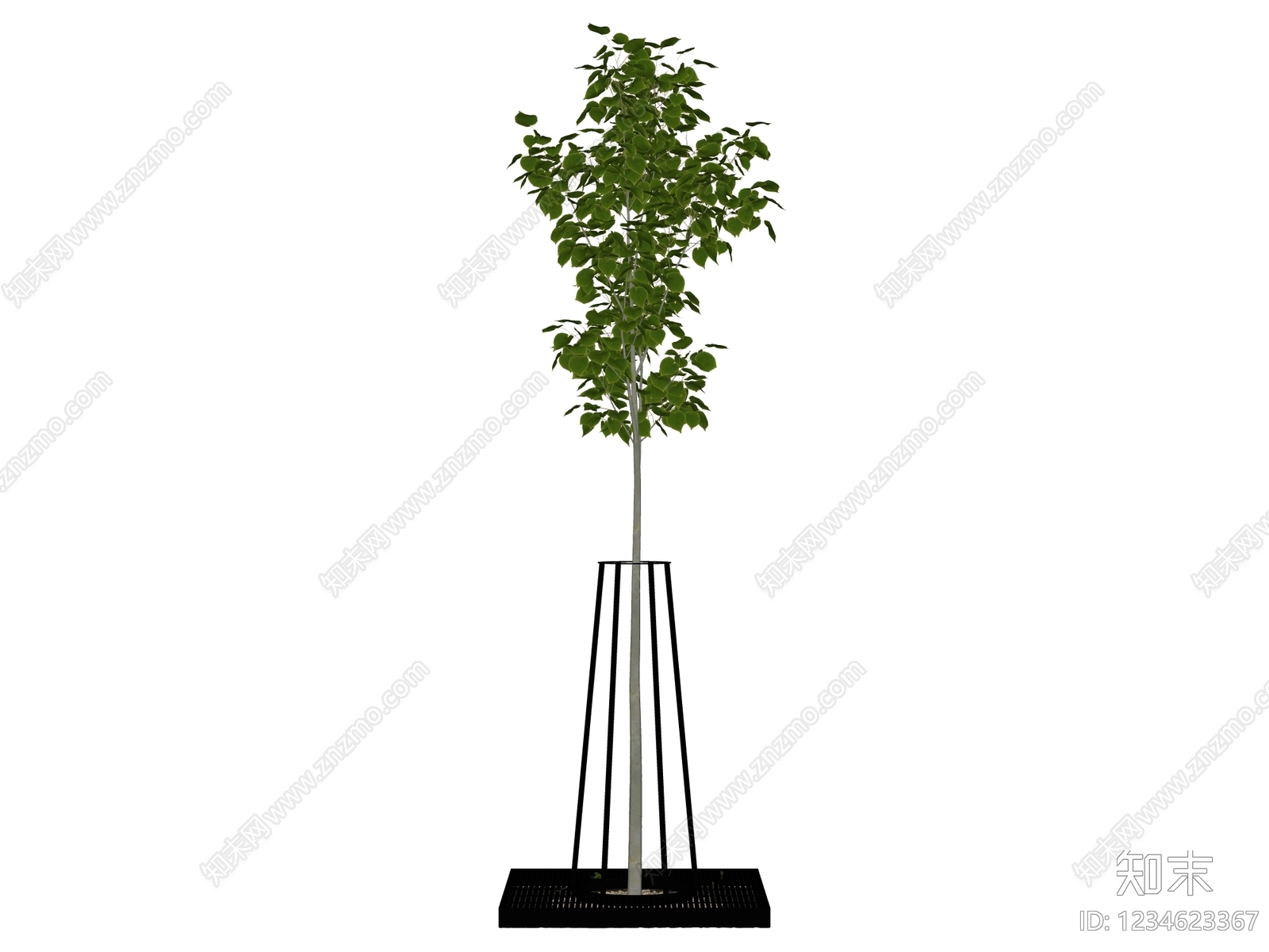 极简乔木SU模型下载【ID:1234623367】