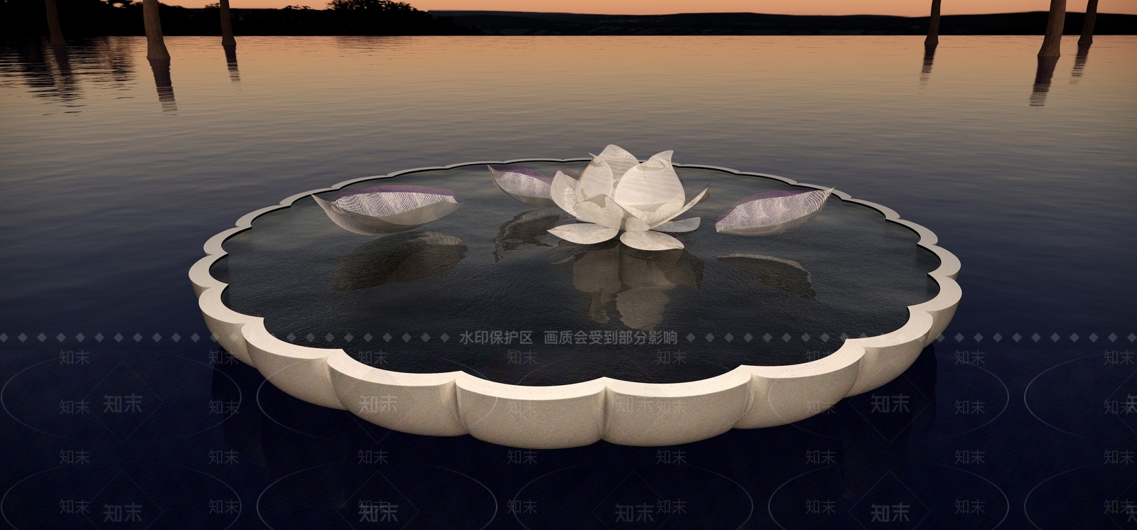 禅意艺术装置SU模型下载【ID:1234623797】