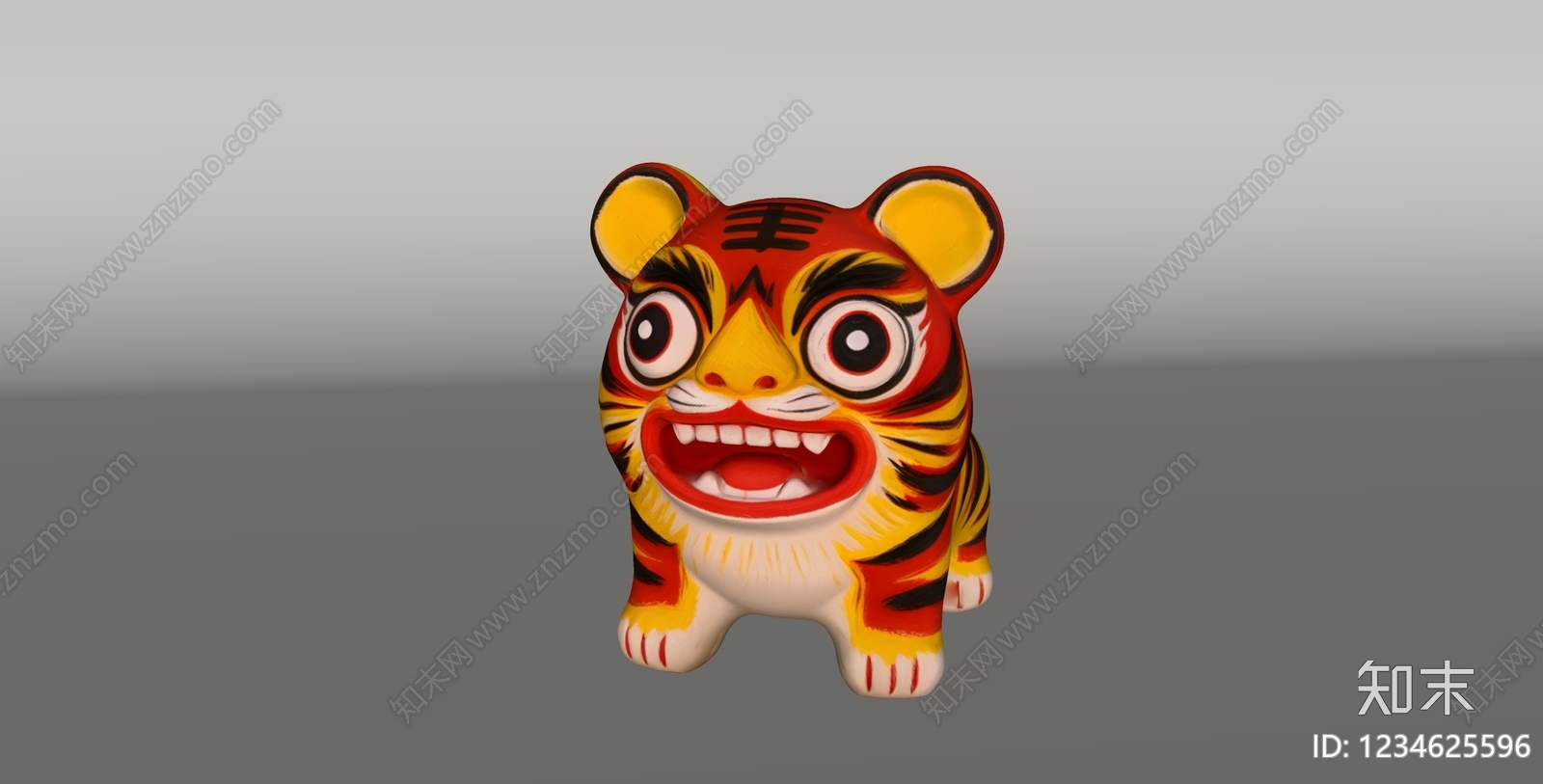 中式雕塑摆件SU模型下载【ID:1234625596】
