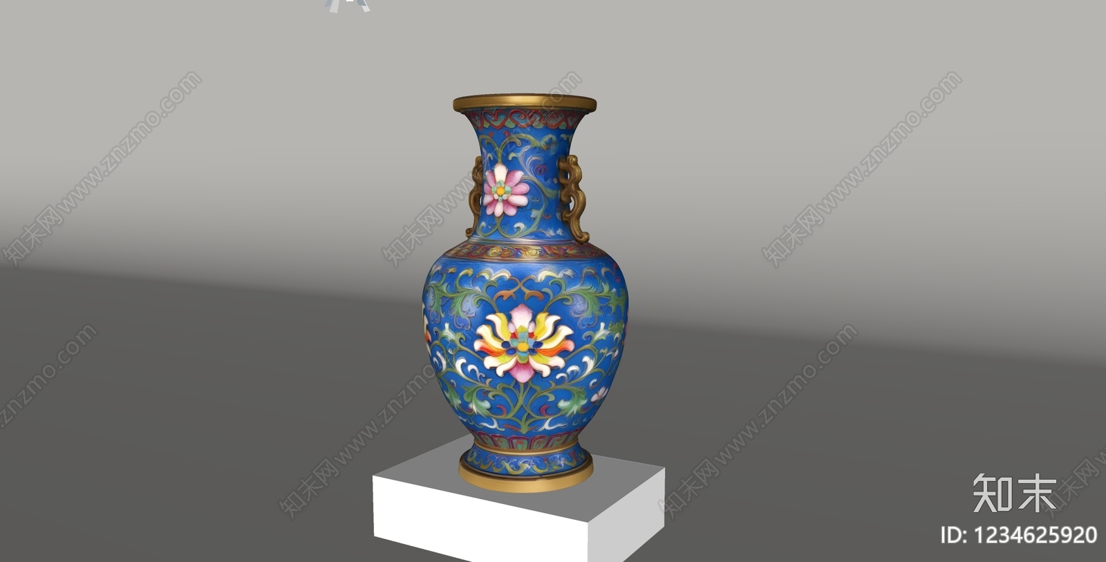 中式花瓶SU模型下载【ID:1234625920】