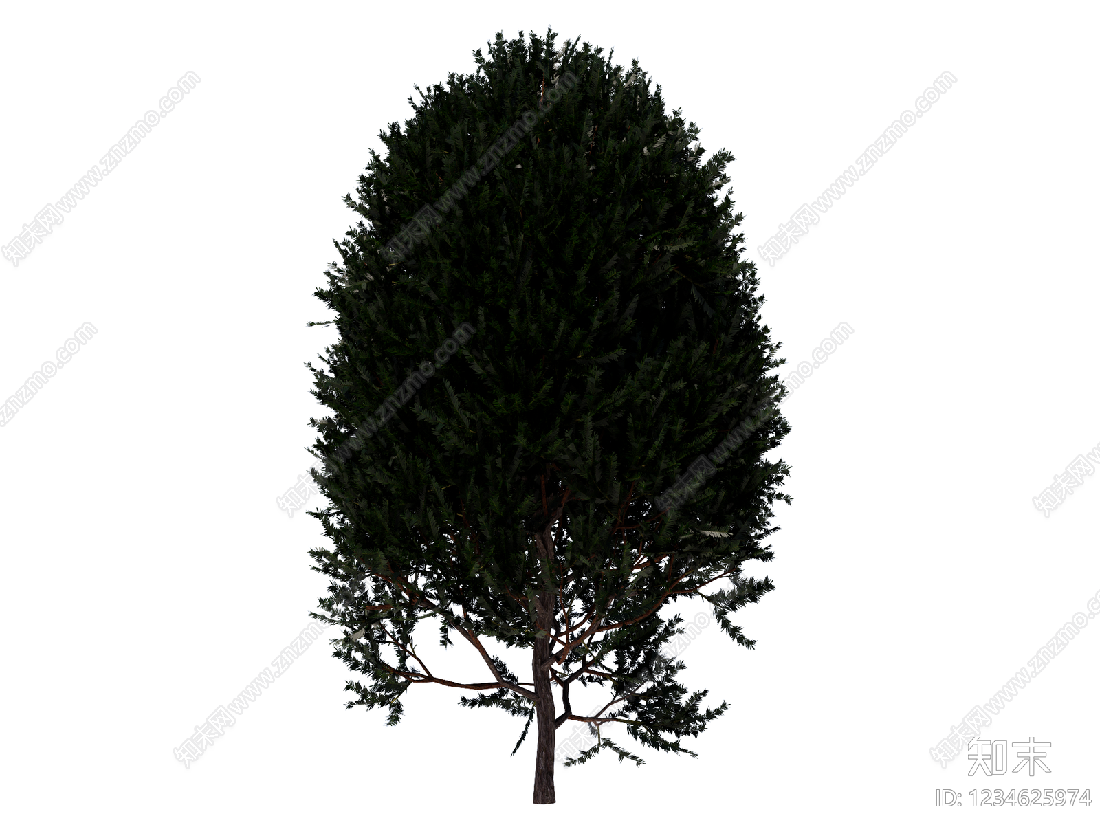 乔木SU模型下载【ID:1234625974】