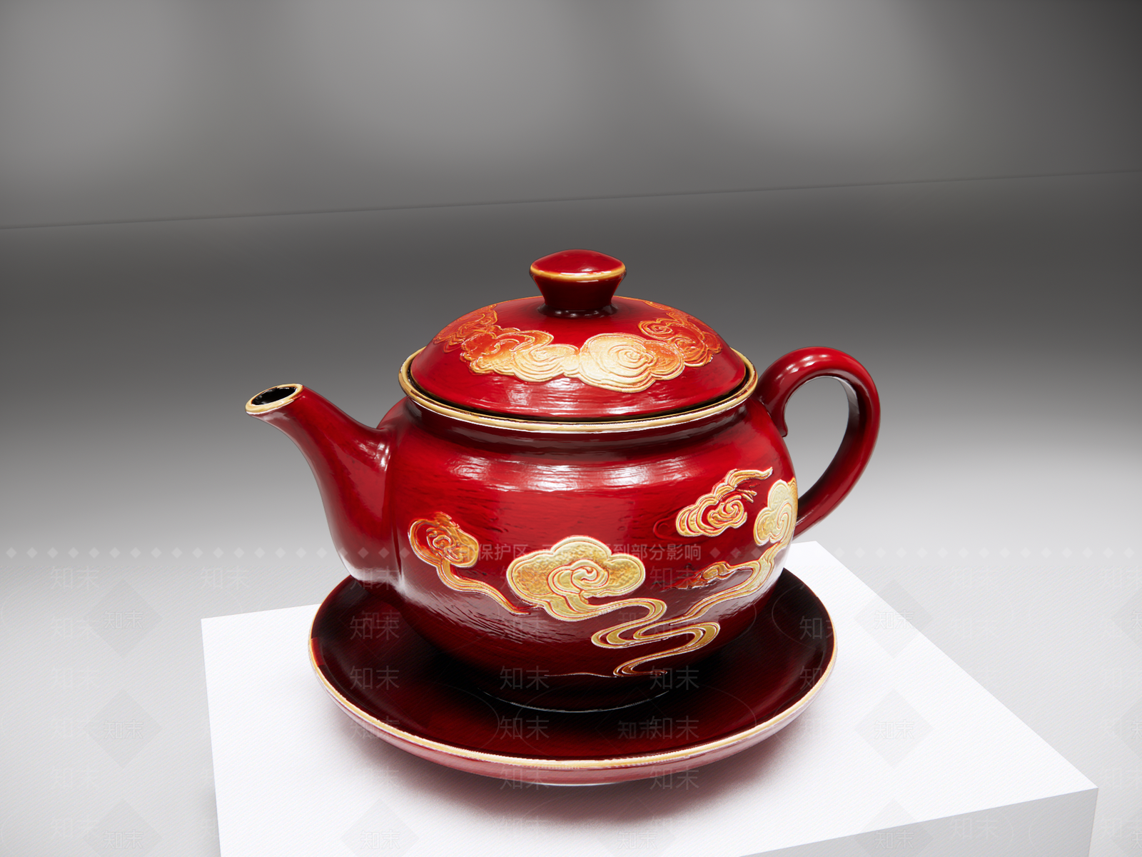 中式茶具SU模型下载【ID:1234626370】