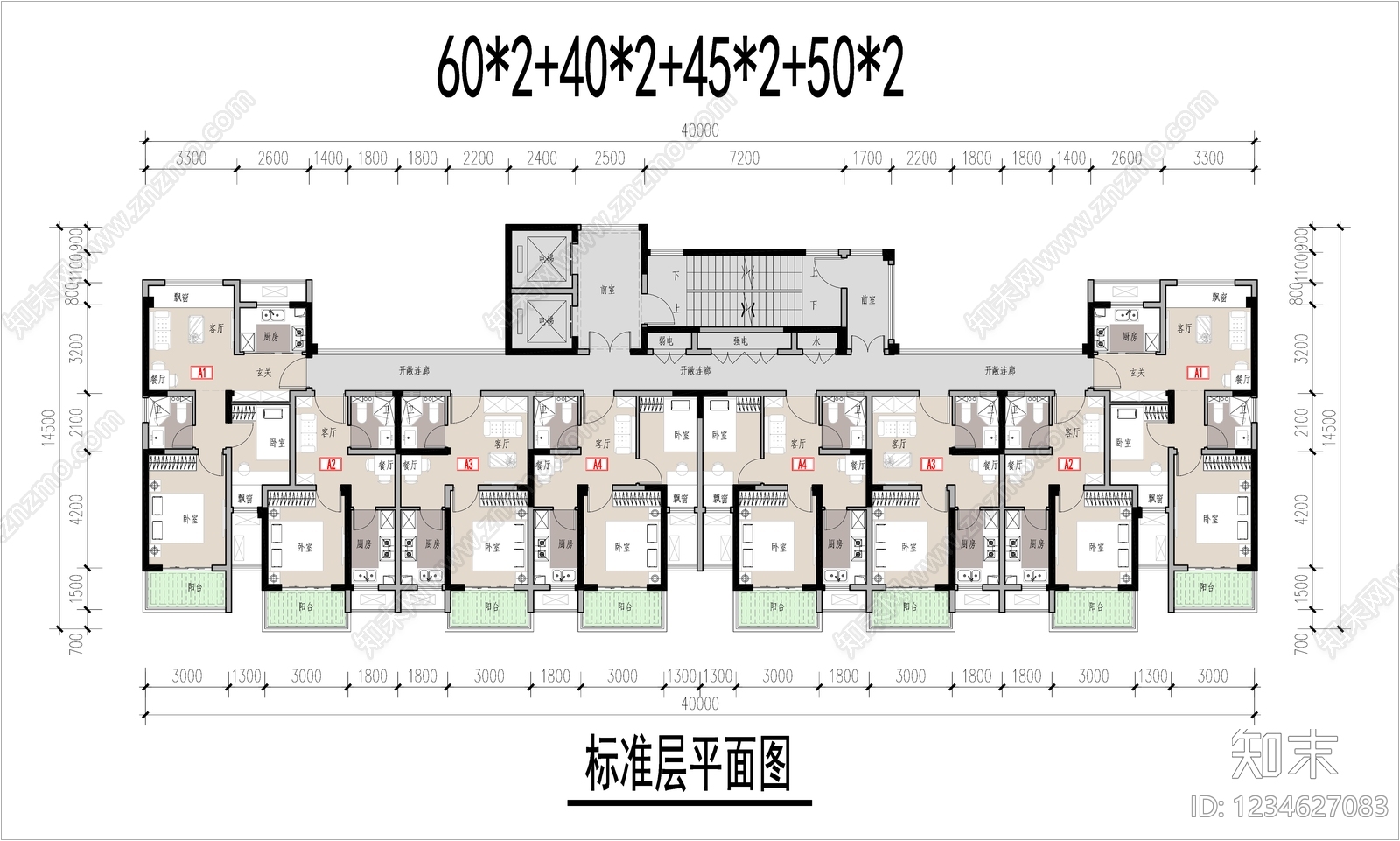公寓建筑CAD图纸