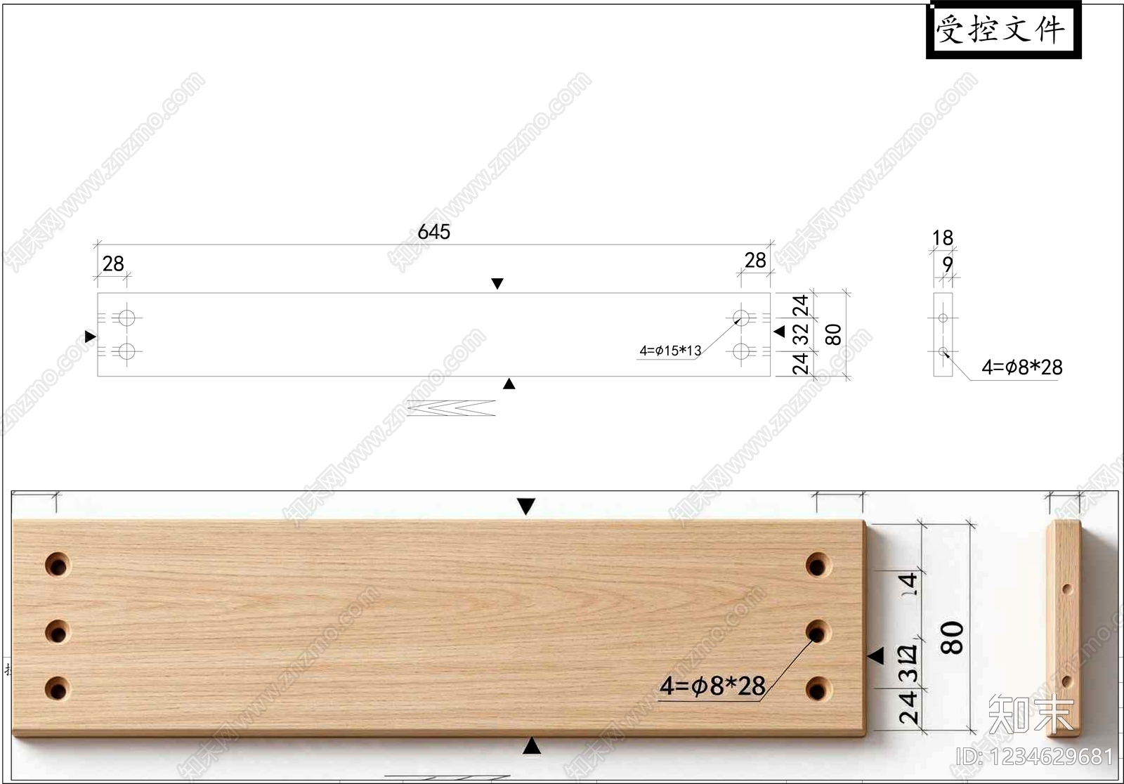 柜子cad施工图下载【ID:1234629681】