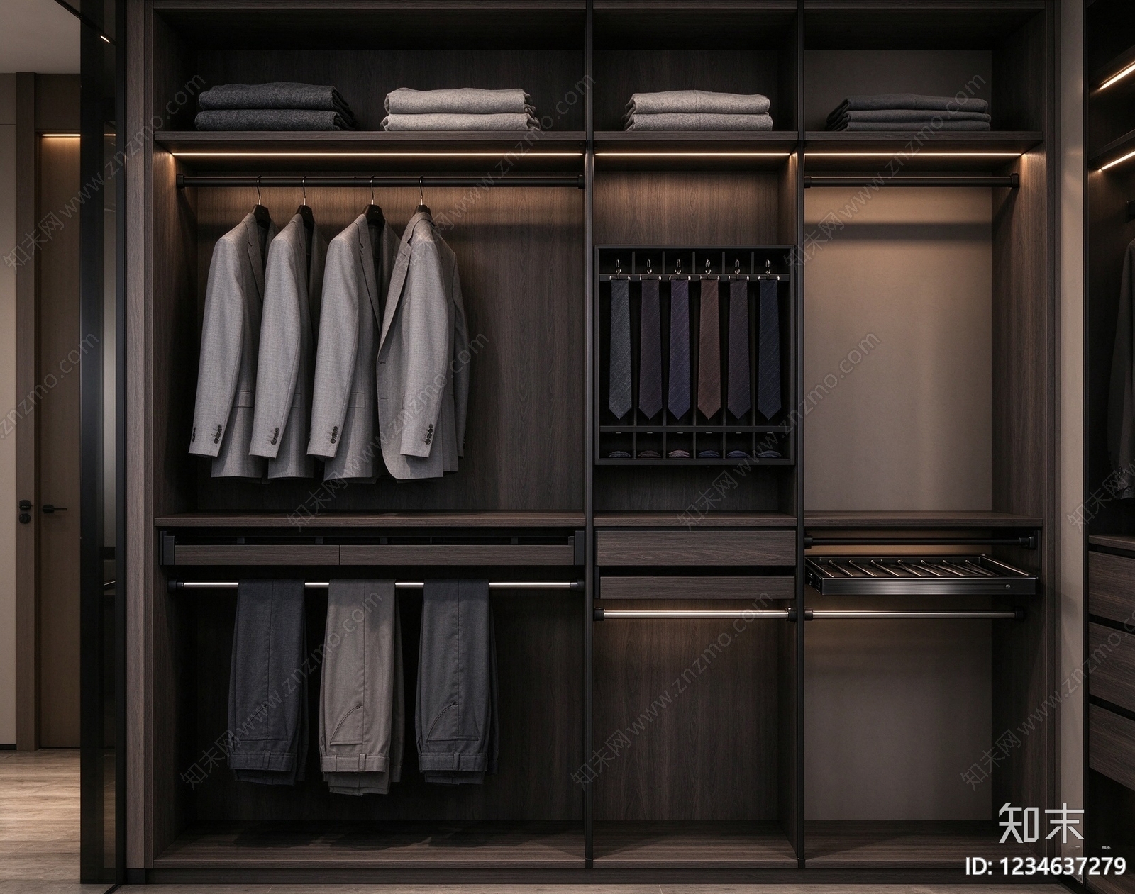 柜子cad施工图下载【ID:1234637279】