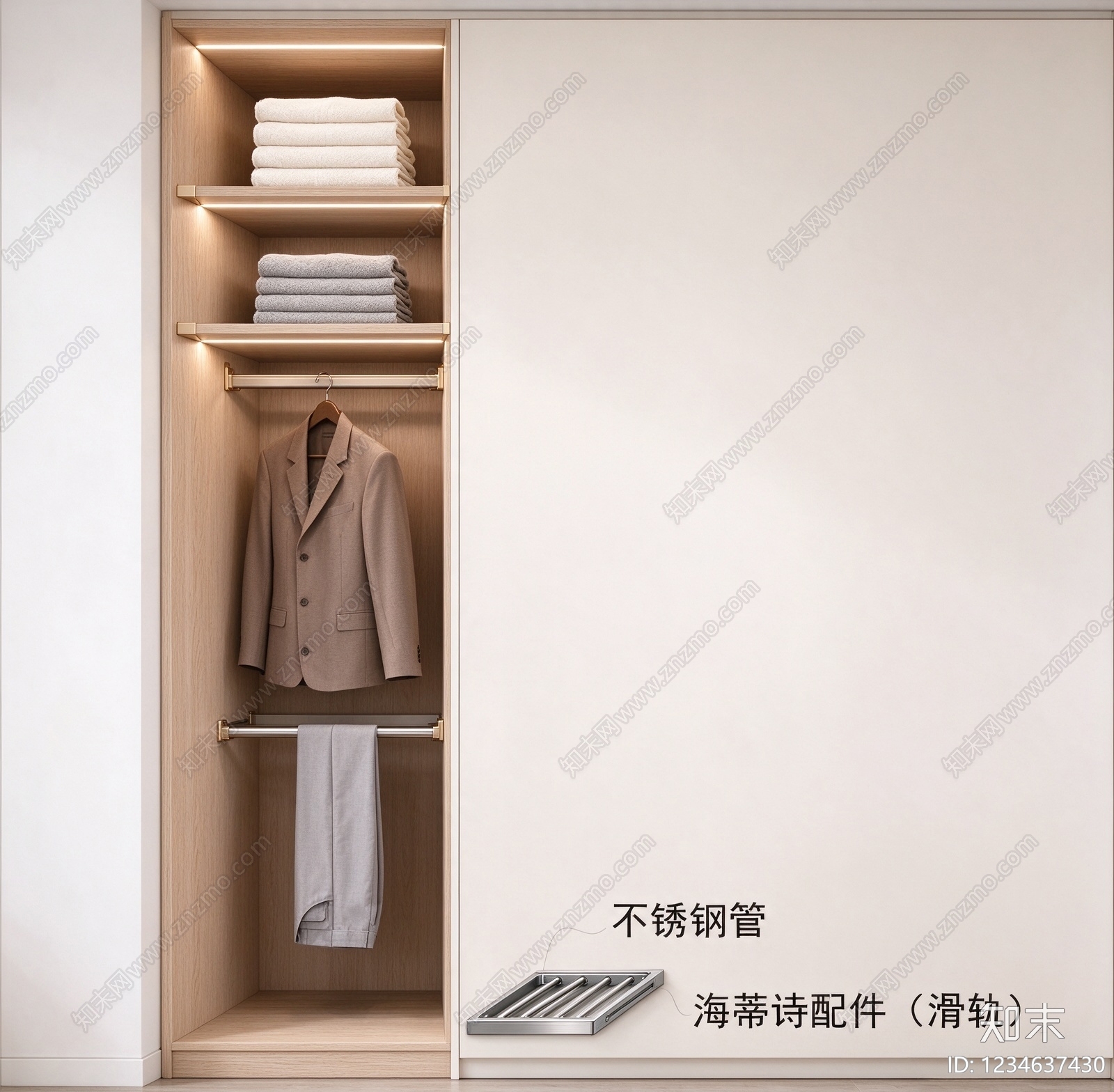 柜子cad施工图下载【ID:1234637430】
