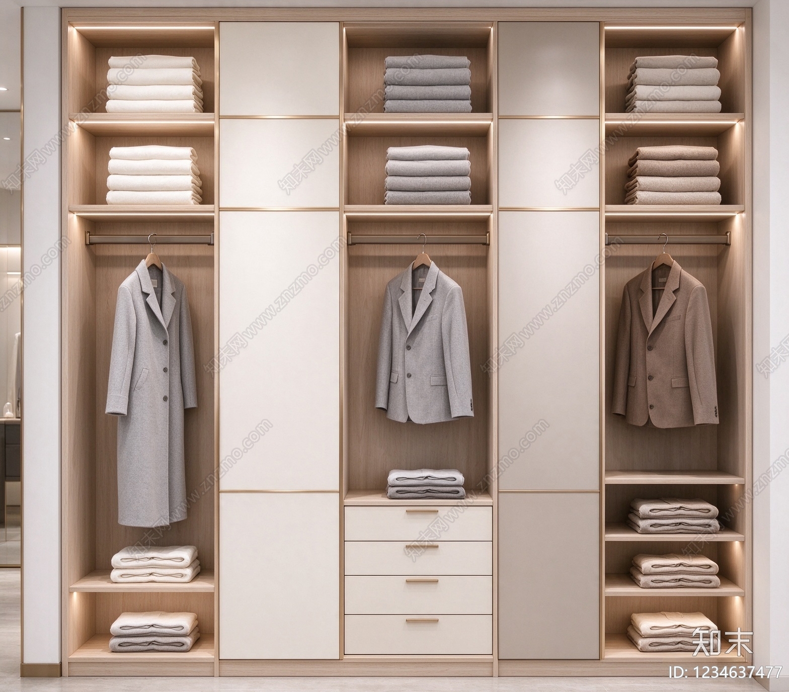 柜子cad施工图下载【ID:1234637477】