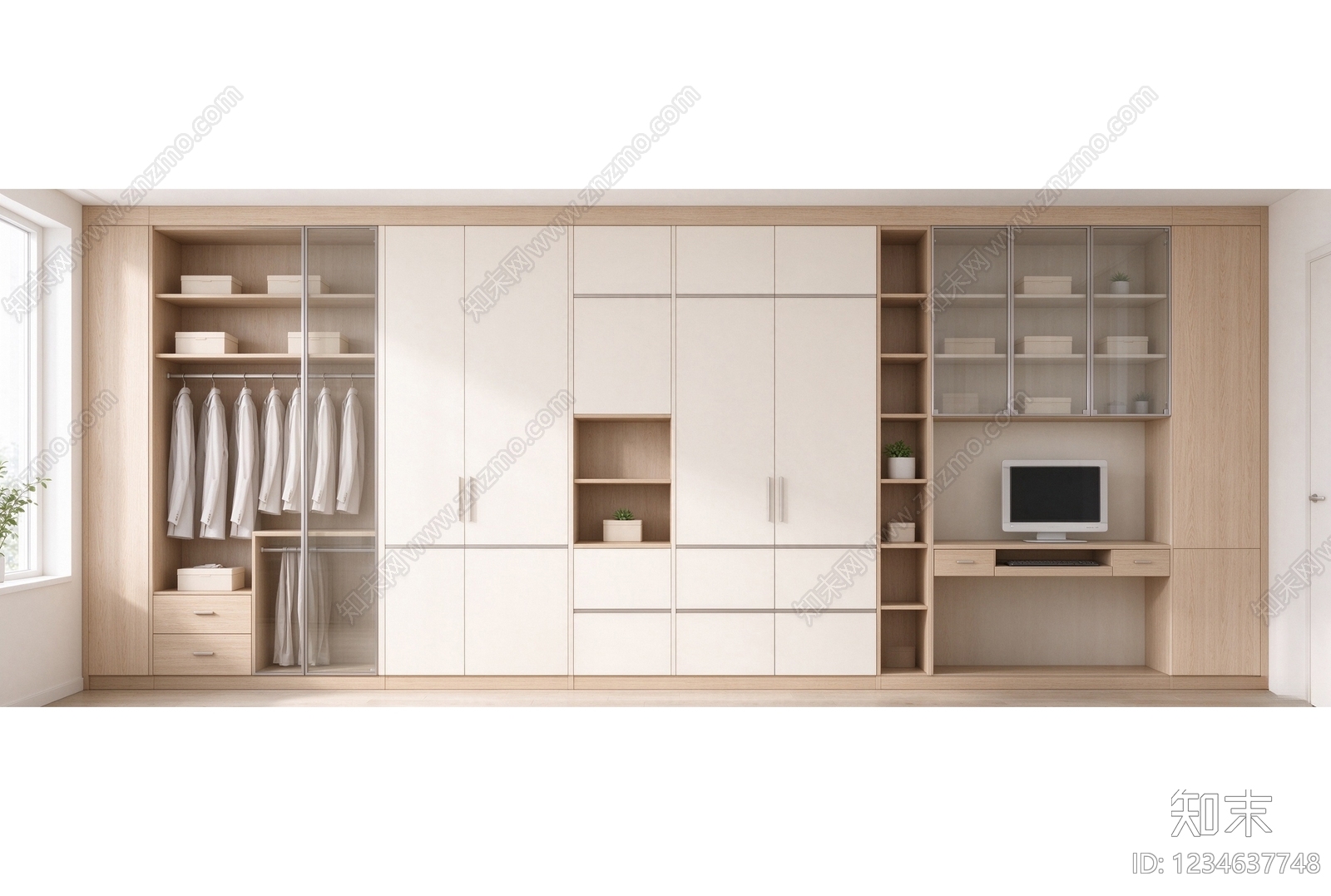 柜子cad施工图下载【ID:1234637748】