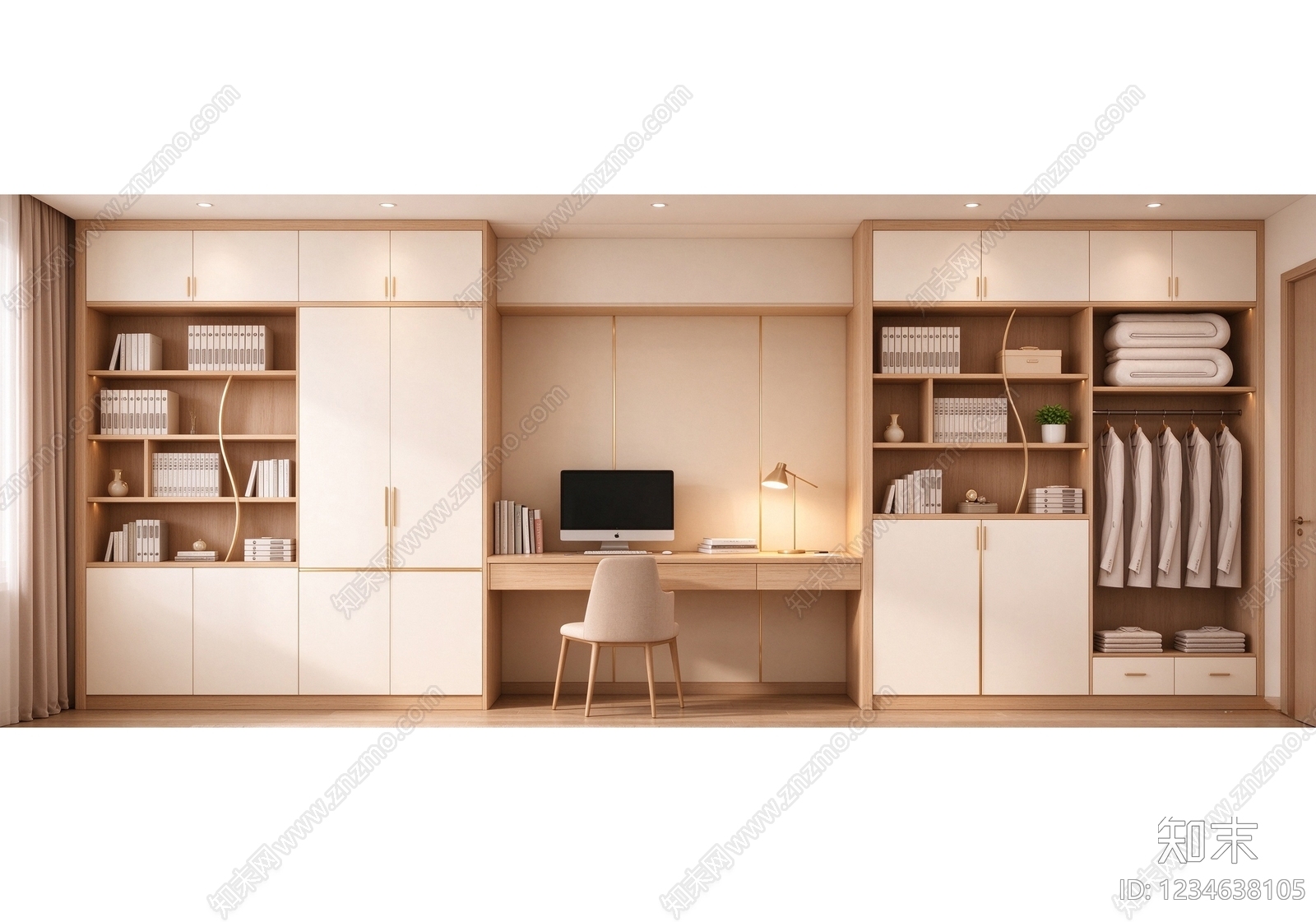 柜子cad施工图下载【ID:1234638105】