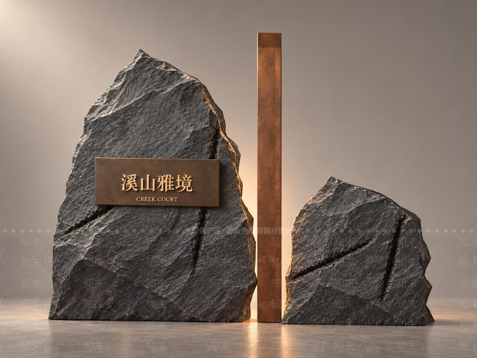 新中式景墙3D模型下载【ID:1234642856】