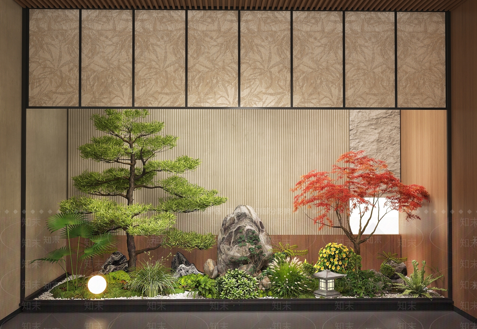日式花境3D模型下载【ID:1234643152】