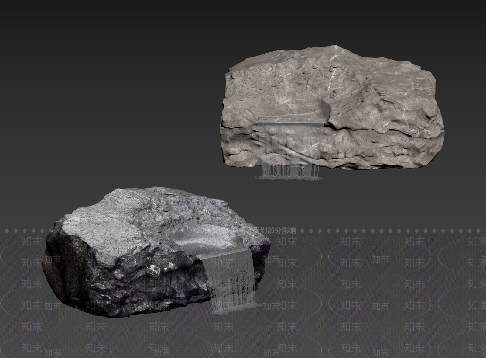 禅意石头3D模型下载【ID:1234644654】