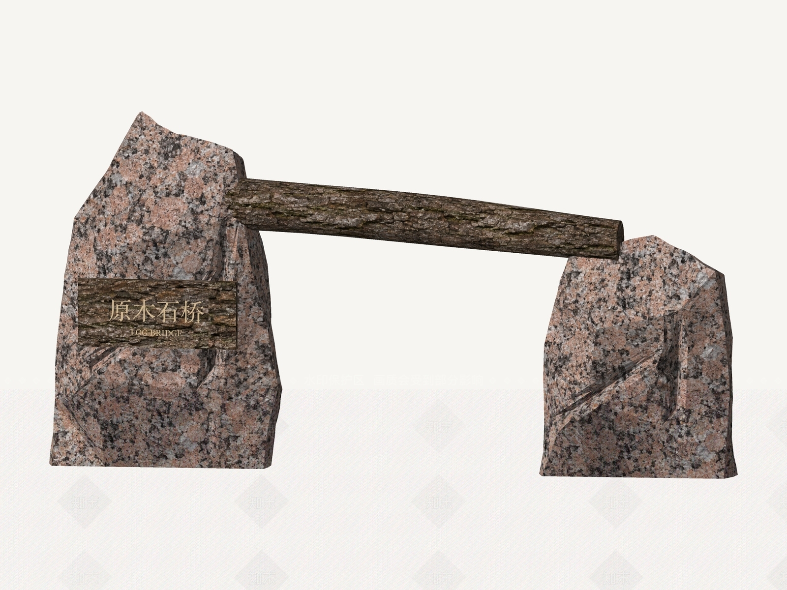 侘寂景墙3D模型下载【ID:1234644768】