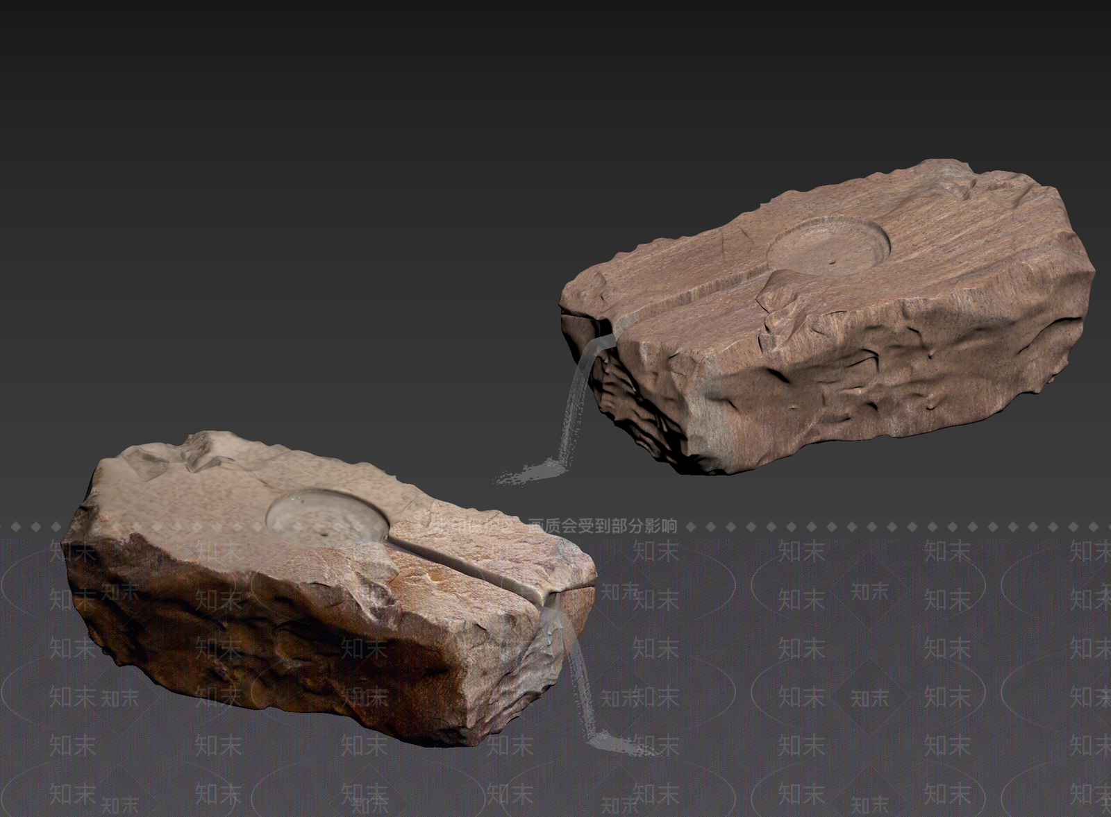 禅意石头3D模型下载【ID:1234645282】
