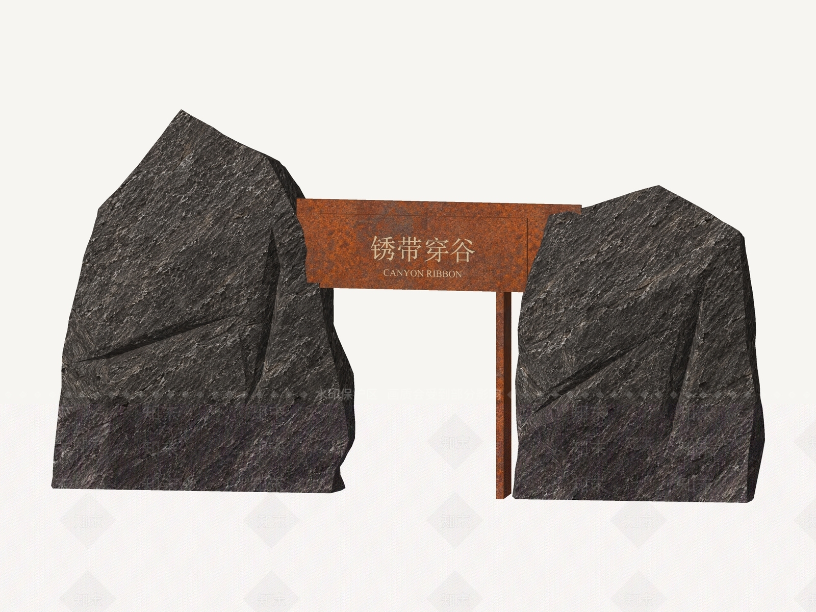 工业风景墙3D模型下载【ID:1234645803】