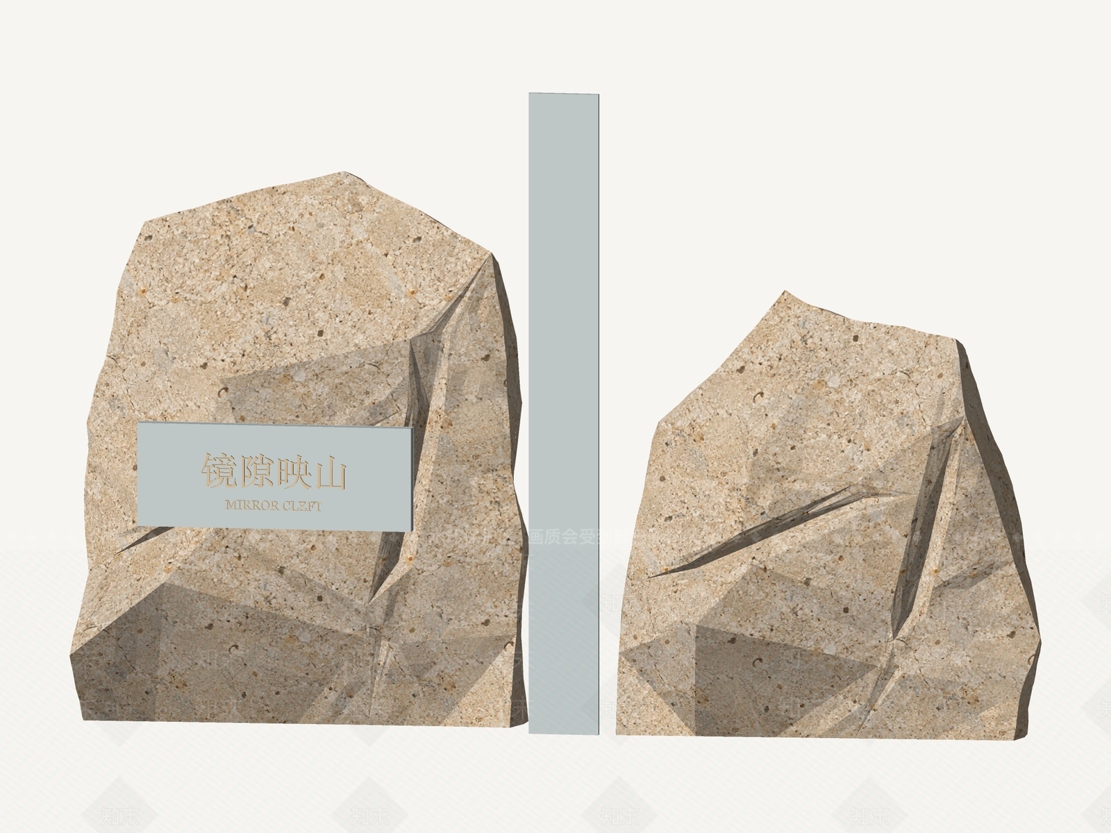 新中式景墙3D模型下载【ID:1234646038】