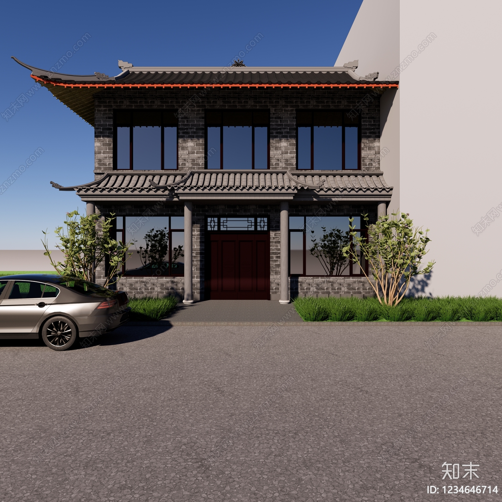 中式中餐厅SU模型下载【ID:1234646714】