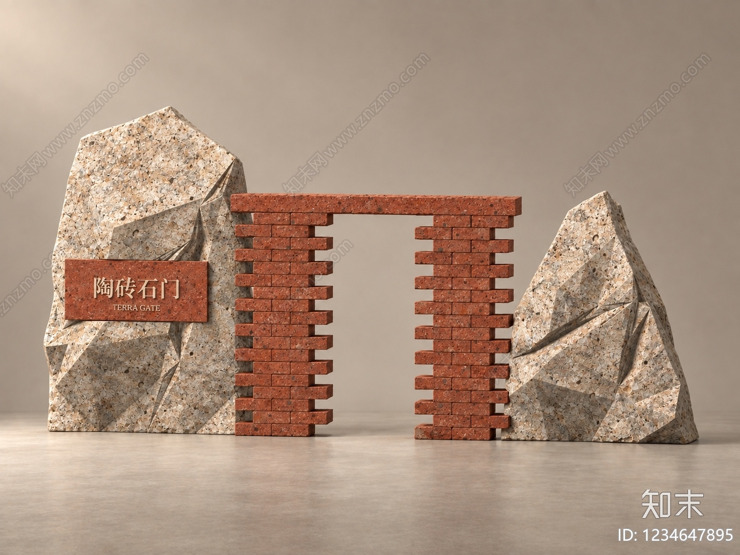 极简景墙3D模型下载【ID:1234647895】