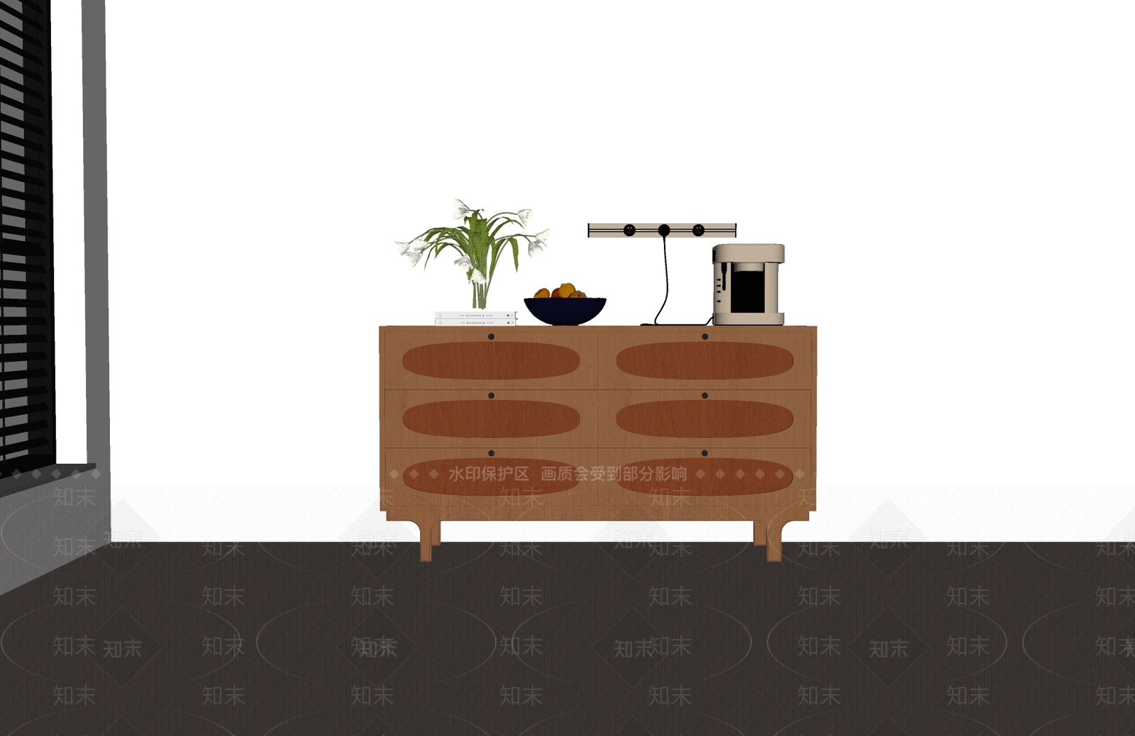 原木风玄关SU模型下载【ID:1234647892】