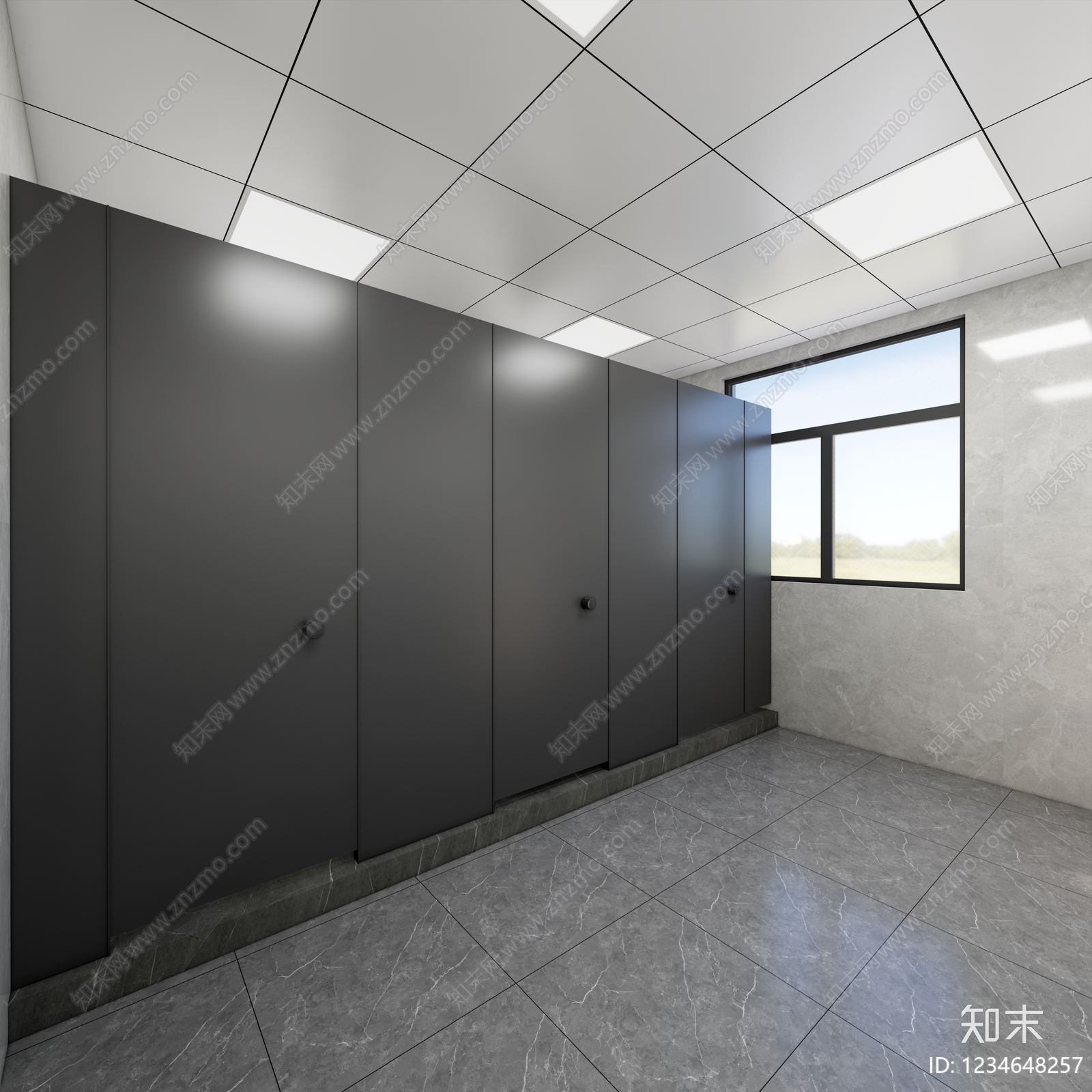 现代简约会议室SU模型下载【ID:1234648257】
