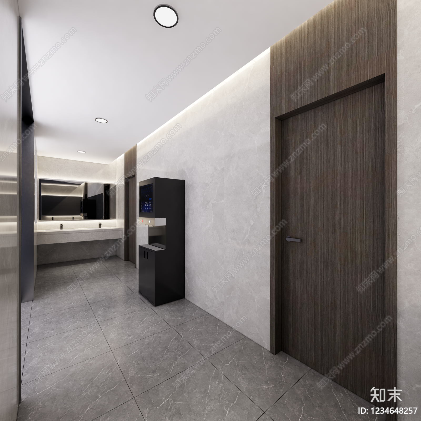 现代简约会议室SU模型下载【ID:1234648257】