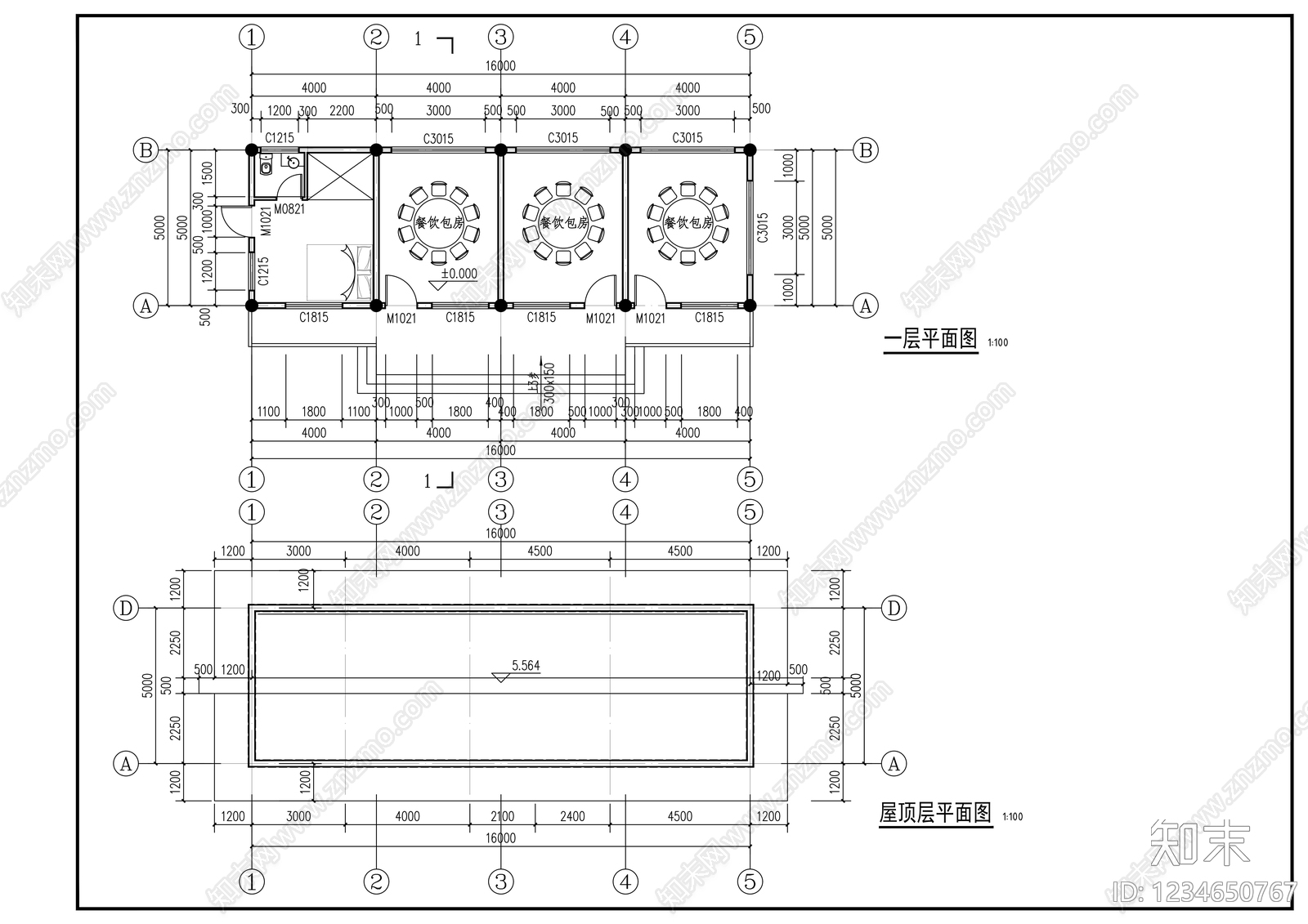其他商业建筑cad施工图下载【ID:1234650767】