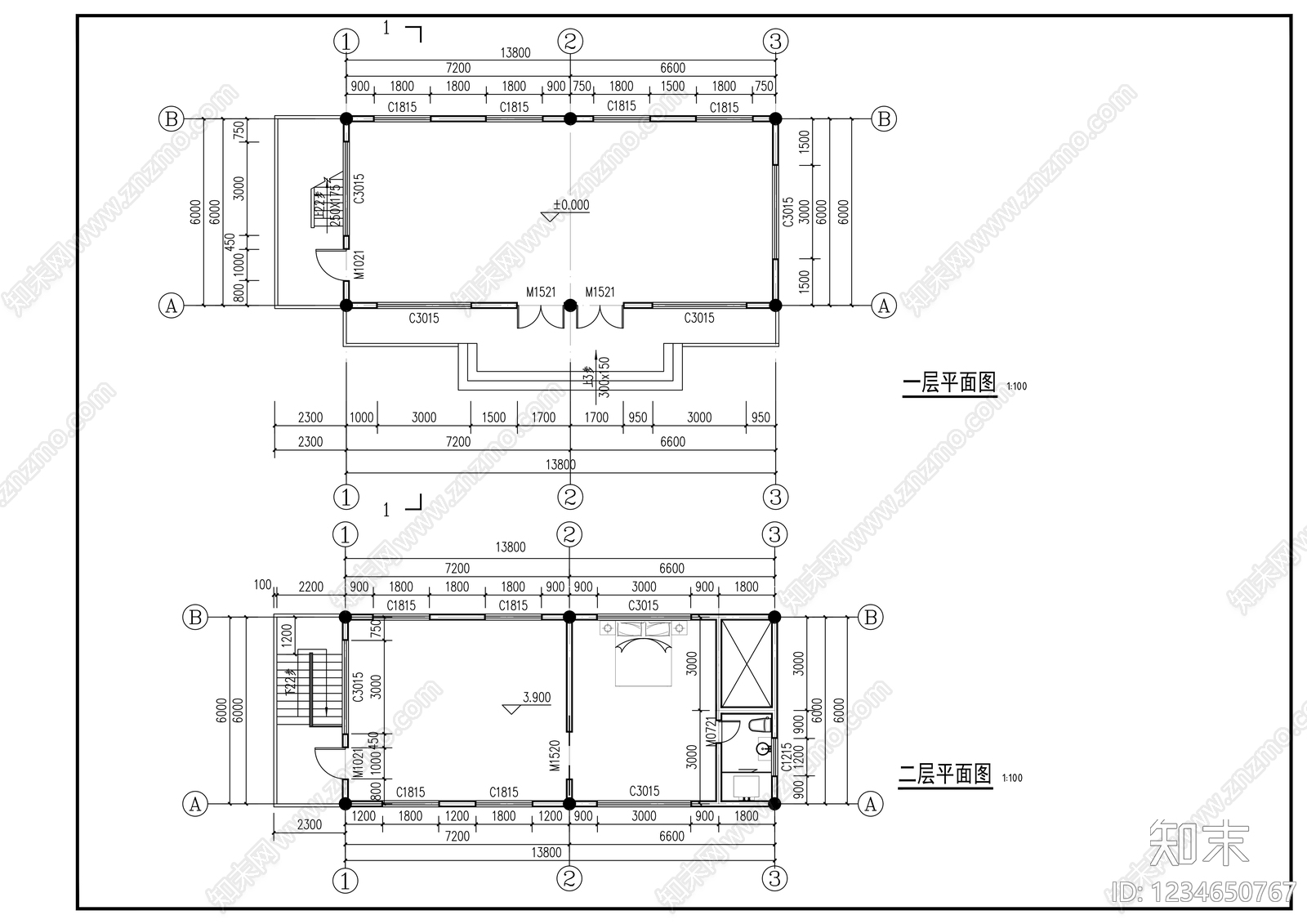 其他商业建筑cad施工图下载【ID:1234650767】