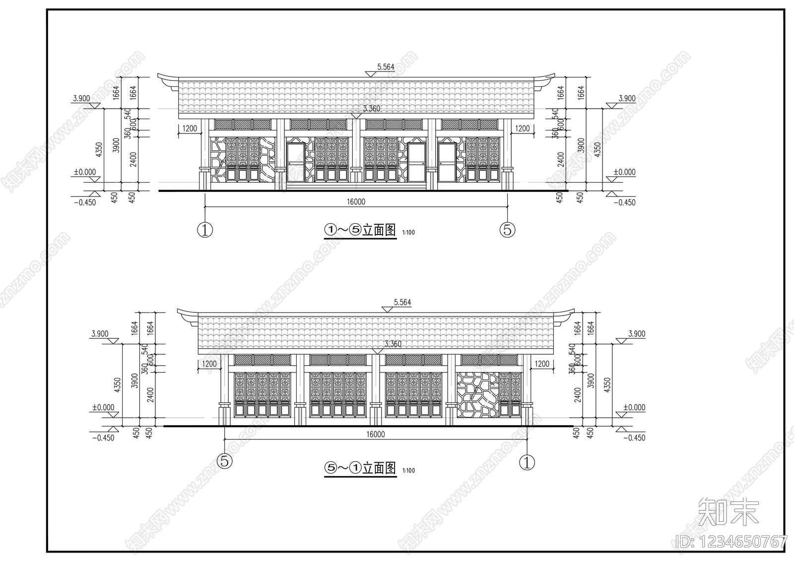 其他商业建筑cad施工图下载【ID:1234650767】