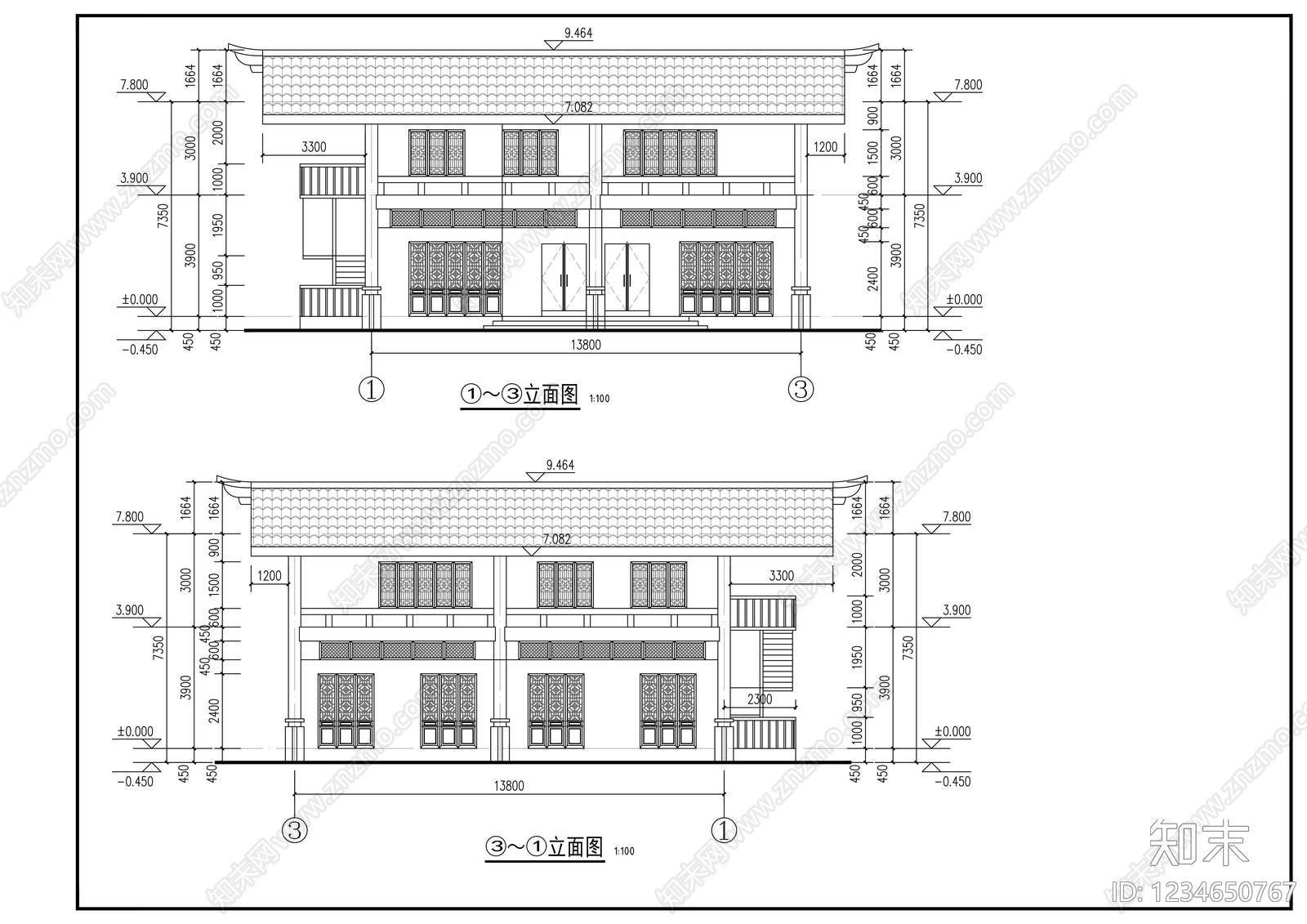 其他商业建筑cad施工图下载【ID:1234650767】