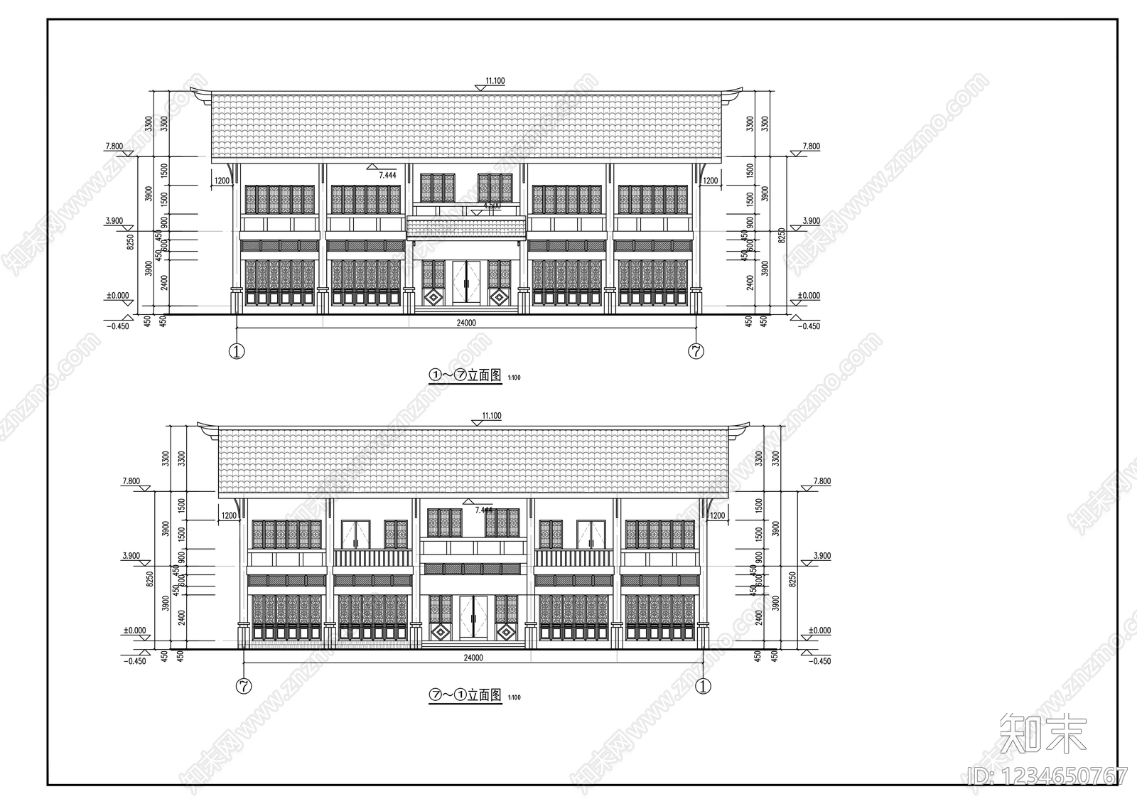 其他商业建筑cad施工图下载【ID:1234650767】