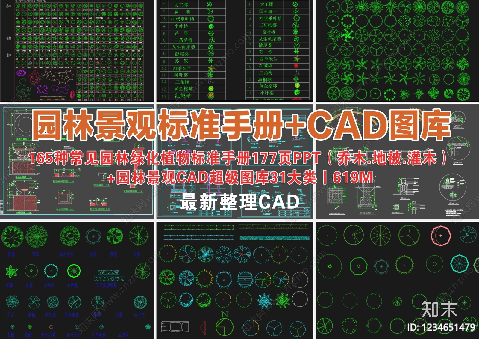 综合景观图库cad施工图下载【ID:1234651479】
