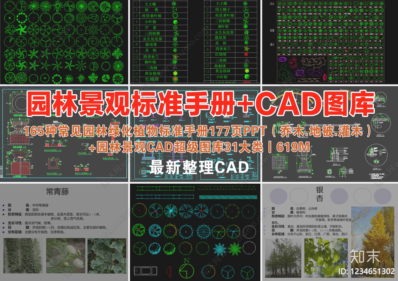 综合景观图库cad施工图下载【ID:1234651302】