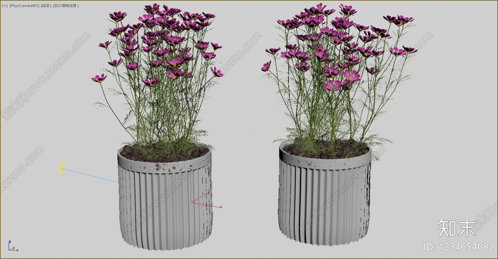 现代简约休憩花园3D模型下载【ID:1234654082】