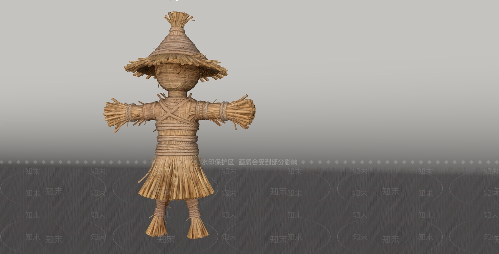 日式雕塑摆件SU模型下载【ID:1234656016】