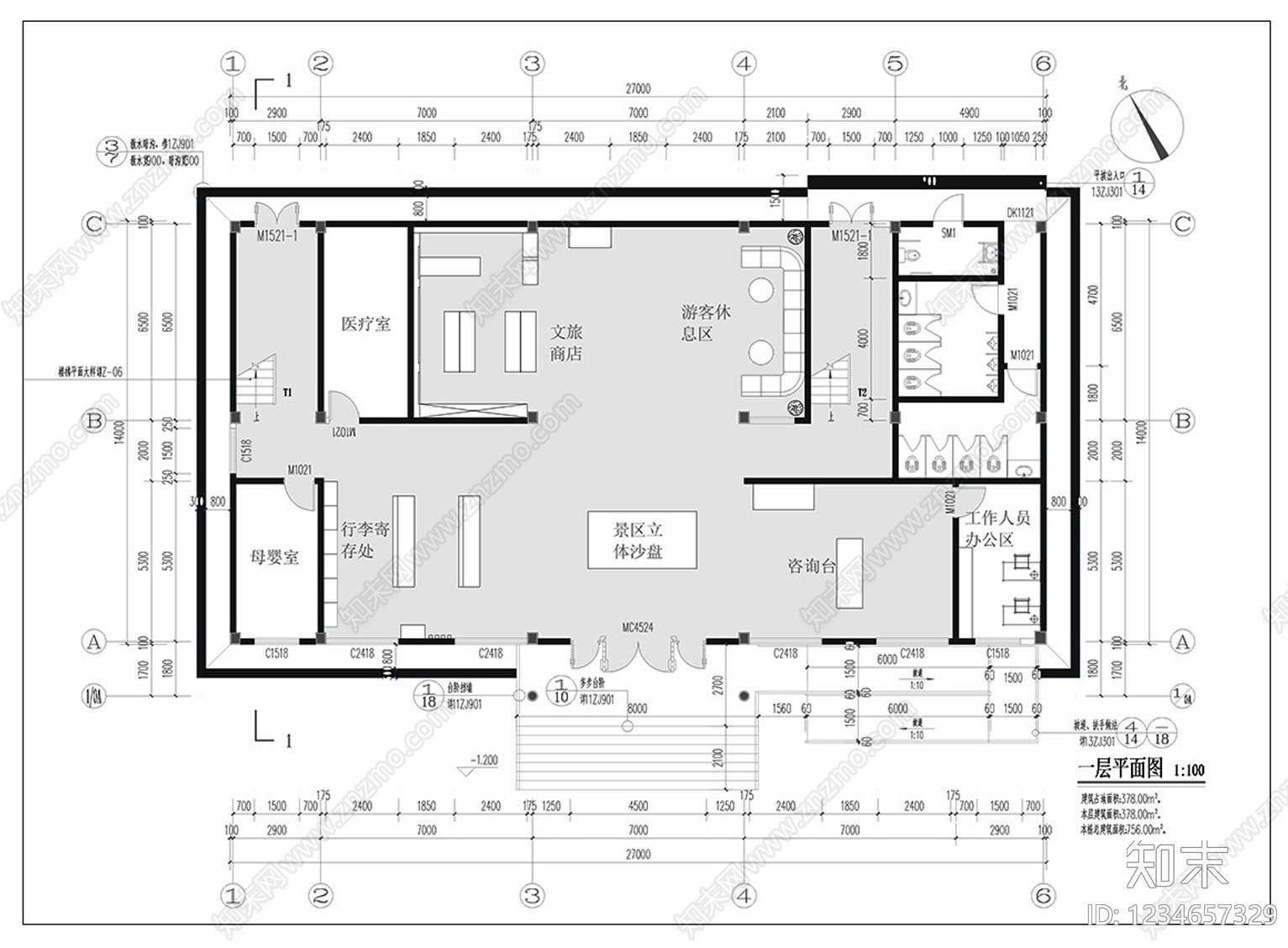 其他公共空间cad施工图下载【ID:1234657329】