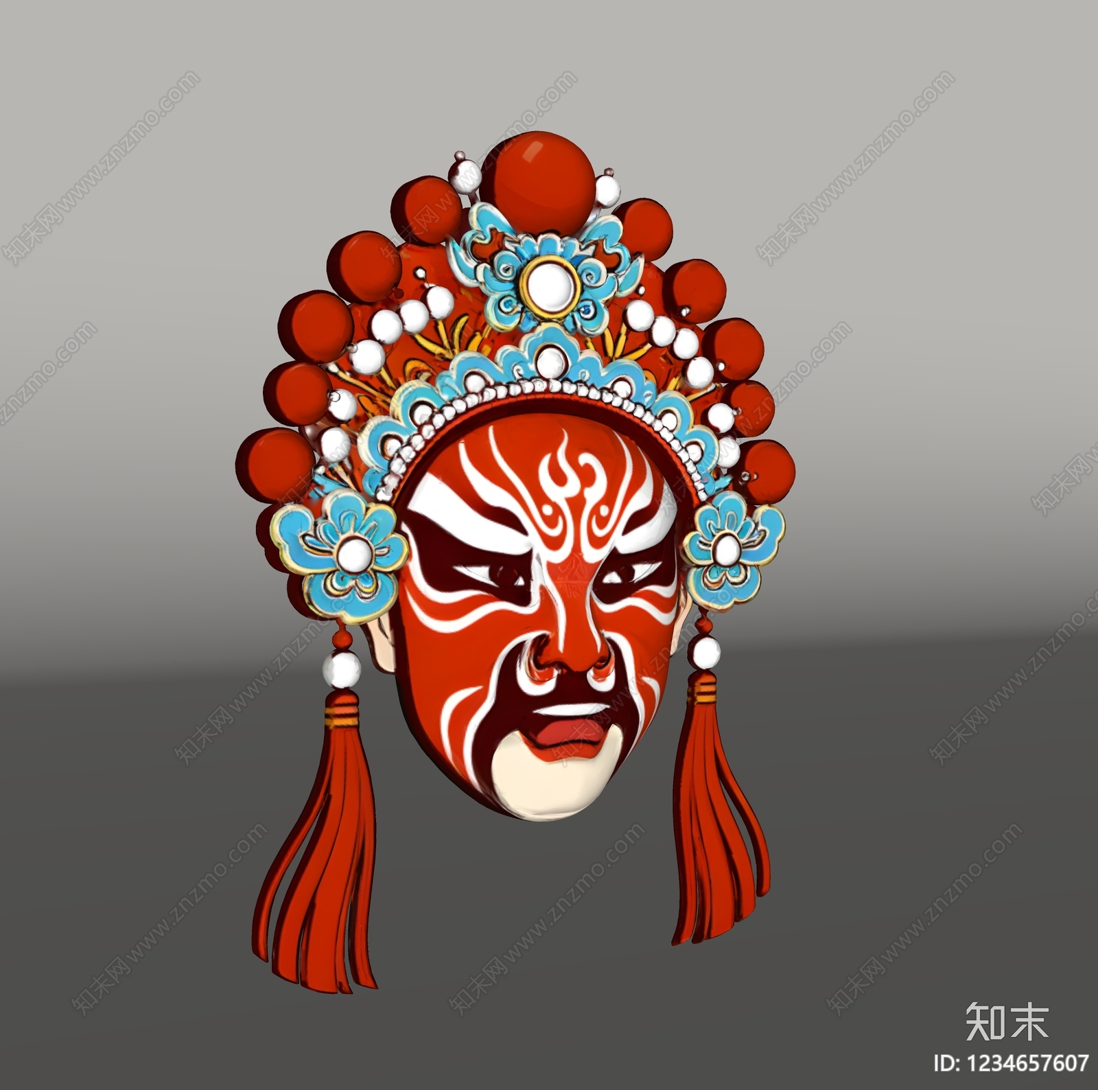 中式雕塑摆件SU模型下载【ID:1234657607】